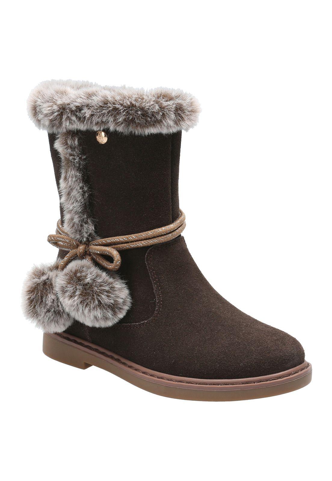 Bota Niña Krystal Café-3