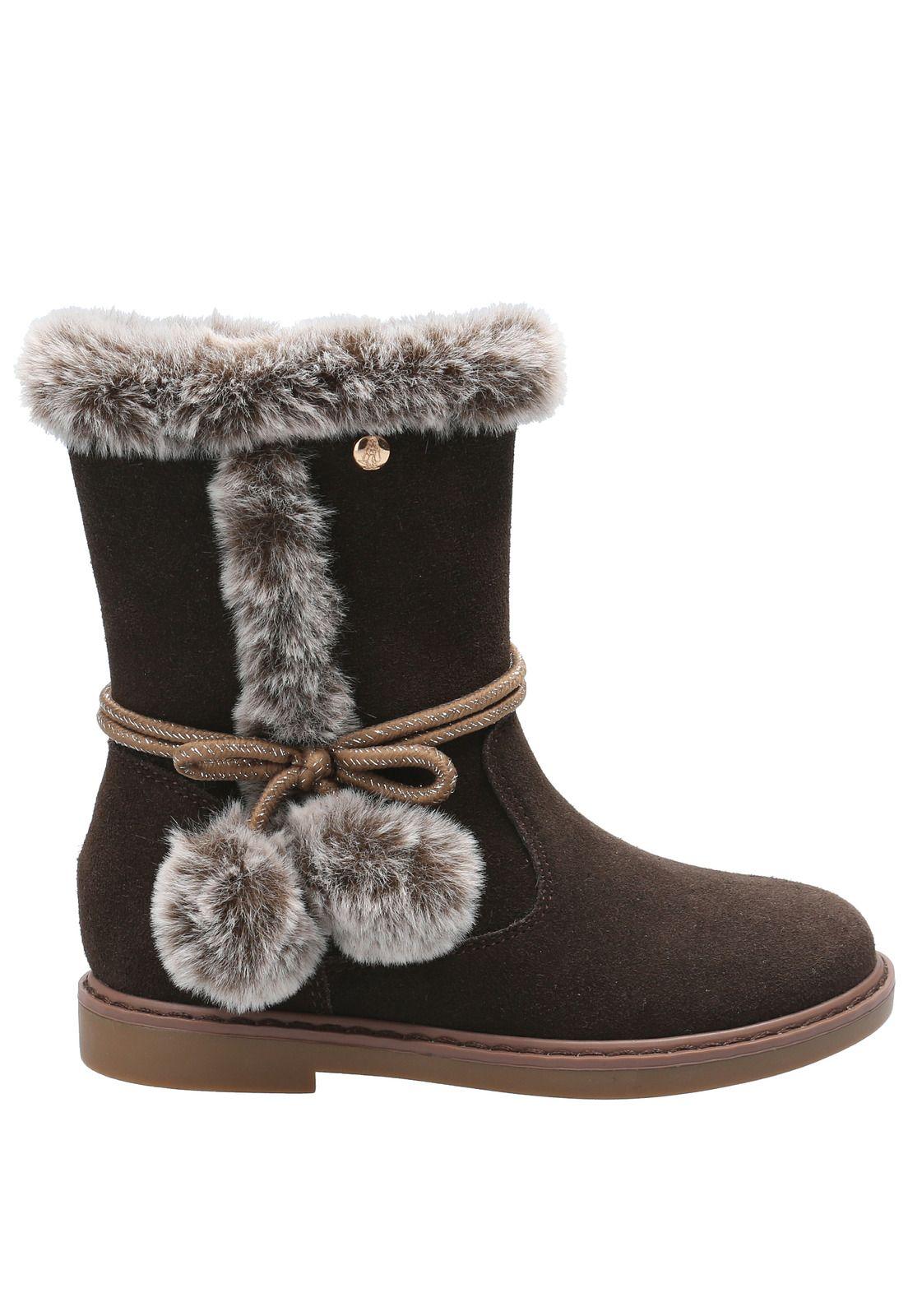 Bota Niña Krystal Café-4