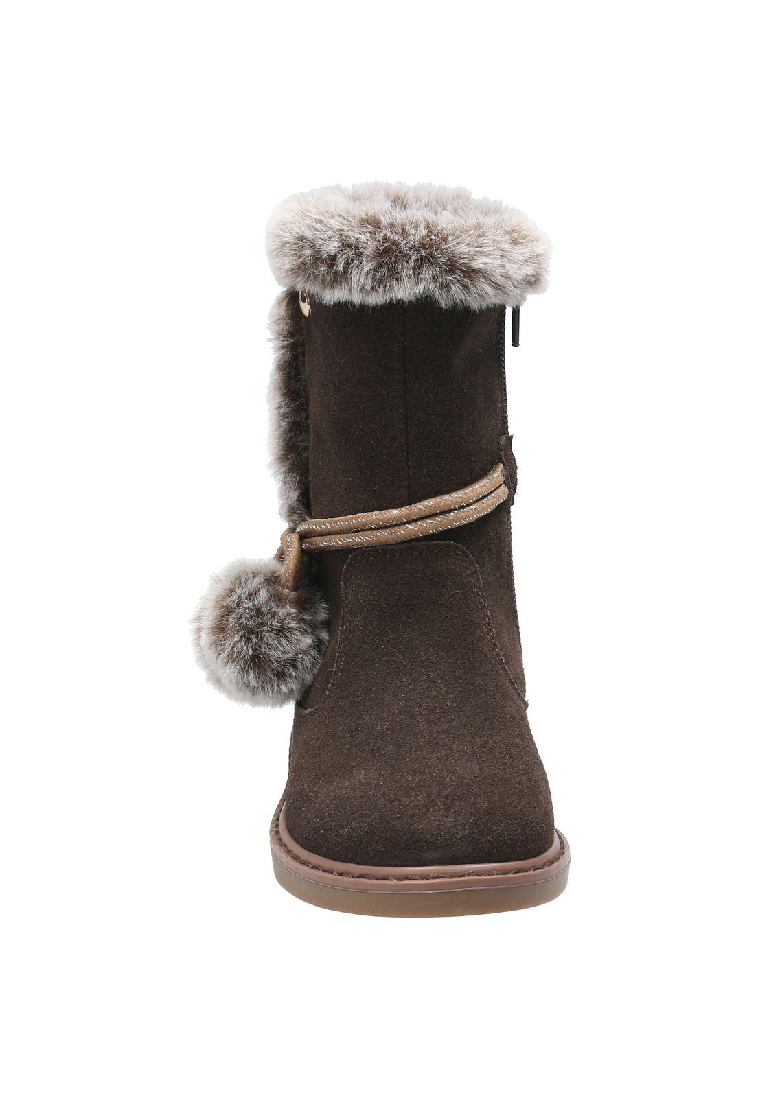 Bota Niña Krystal Café-5