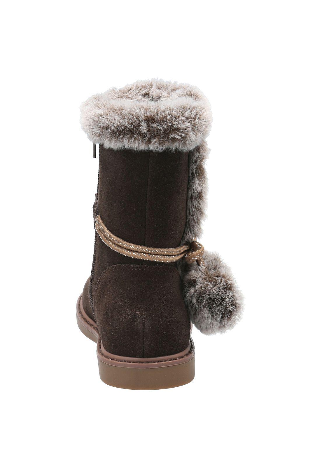 Bota Niña Krystal Café-6