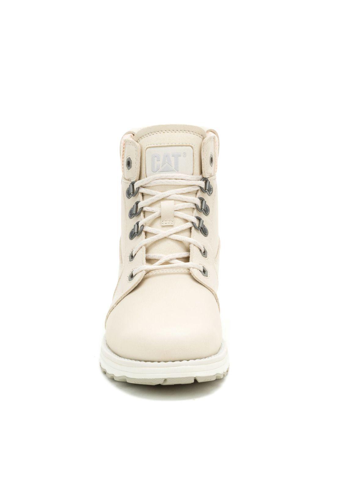 Botín Cuero Charlie Mujer Beige-4