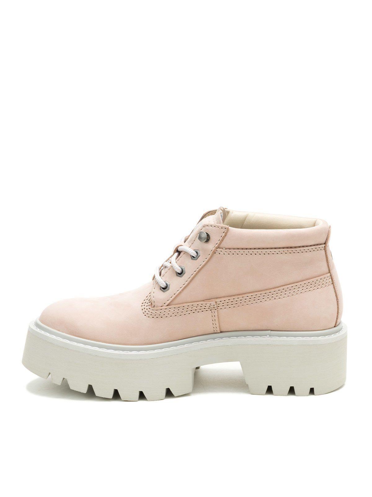 Botín Colorado Max Chukka Mujer Palo Rosa-3
