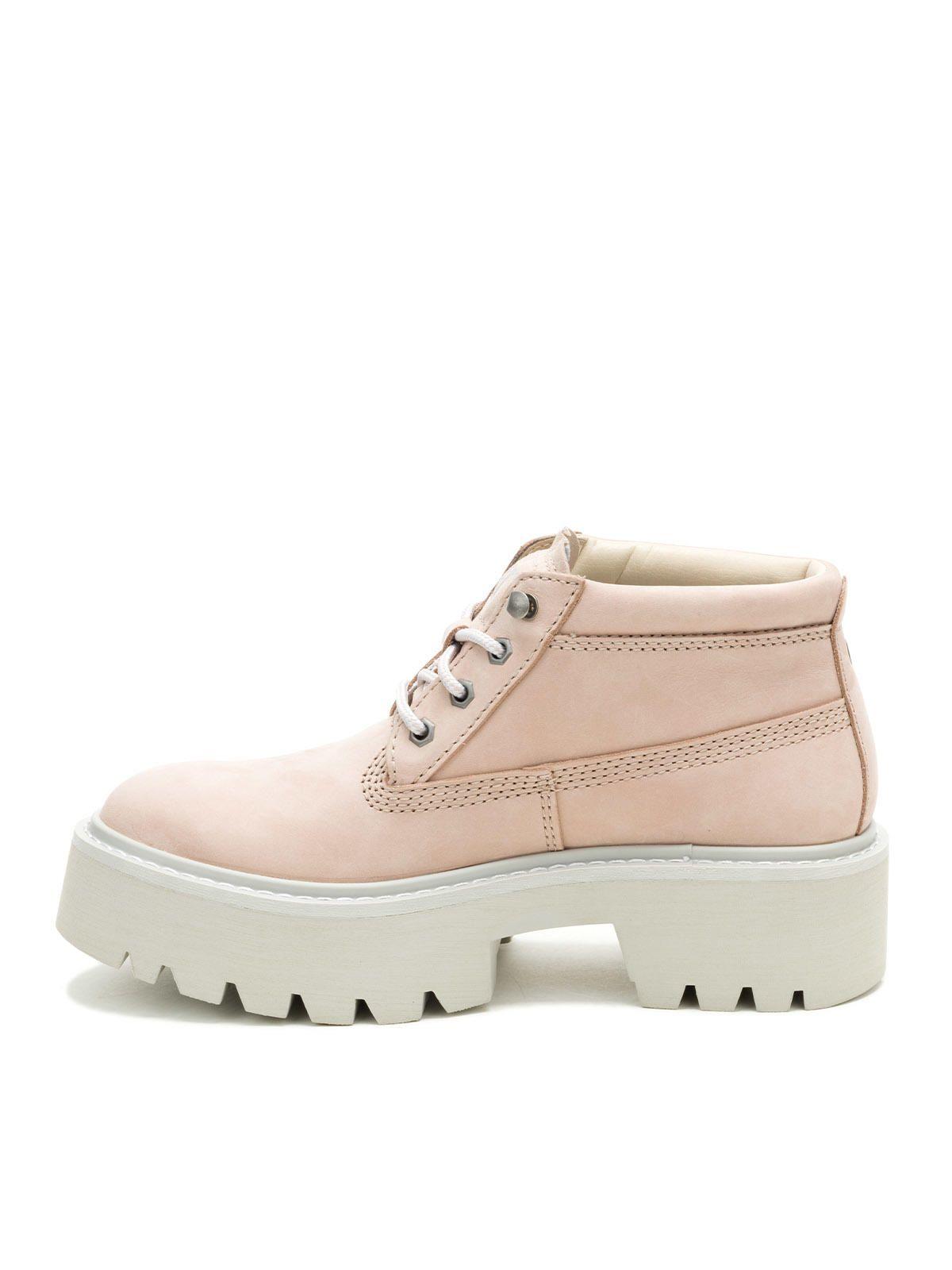 Botín Colorado Max Chukka Mujer Palo Rosa-3