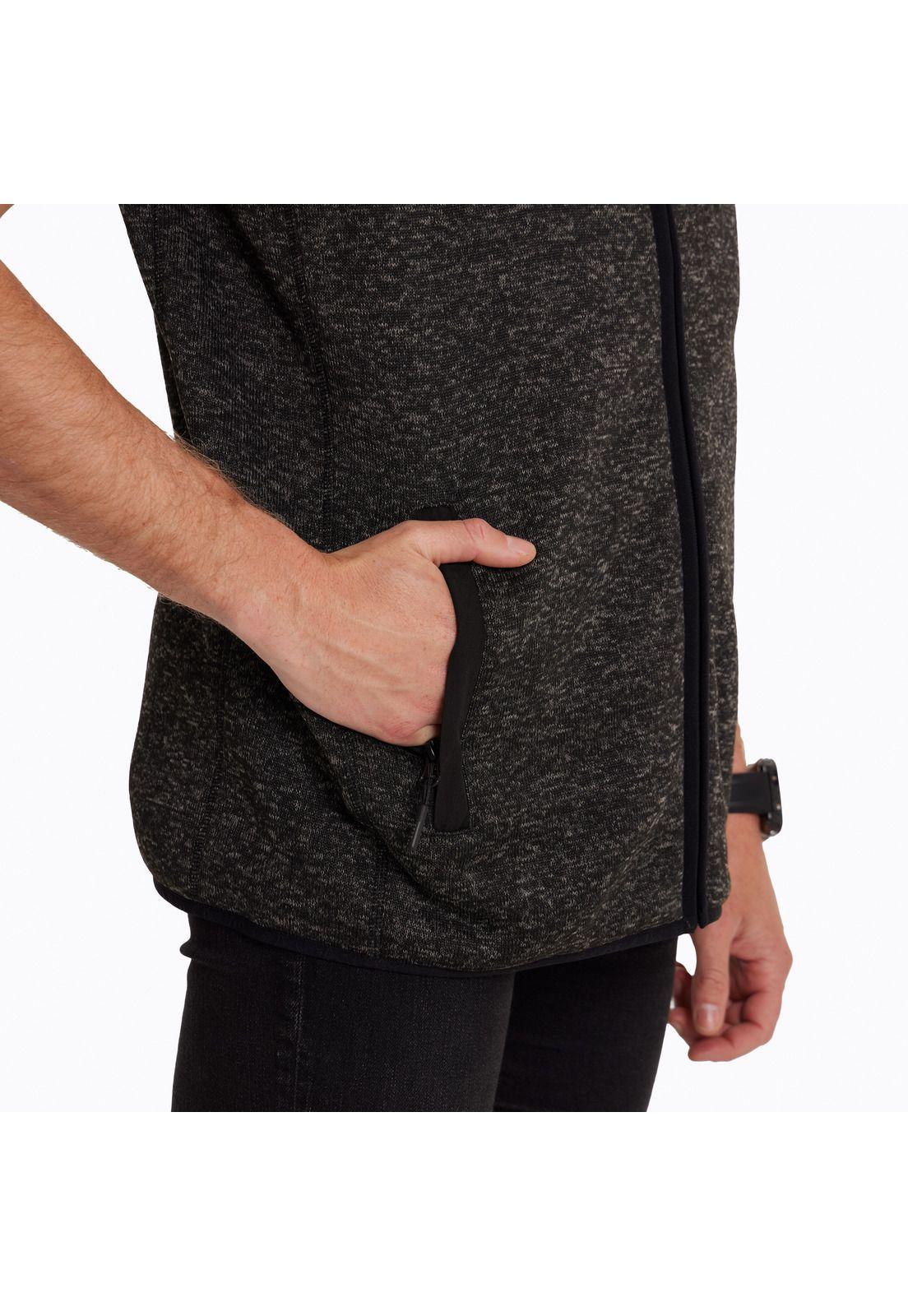 Polar Sin Mangas Hombre Campbell Knitted Negro-5