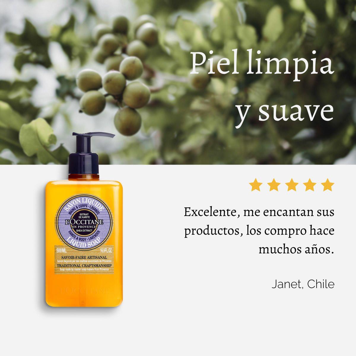 Jabón Líquido Karité Lavanda 500 ml LOccitane-5