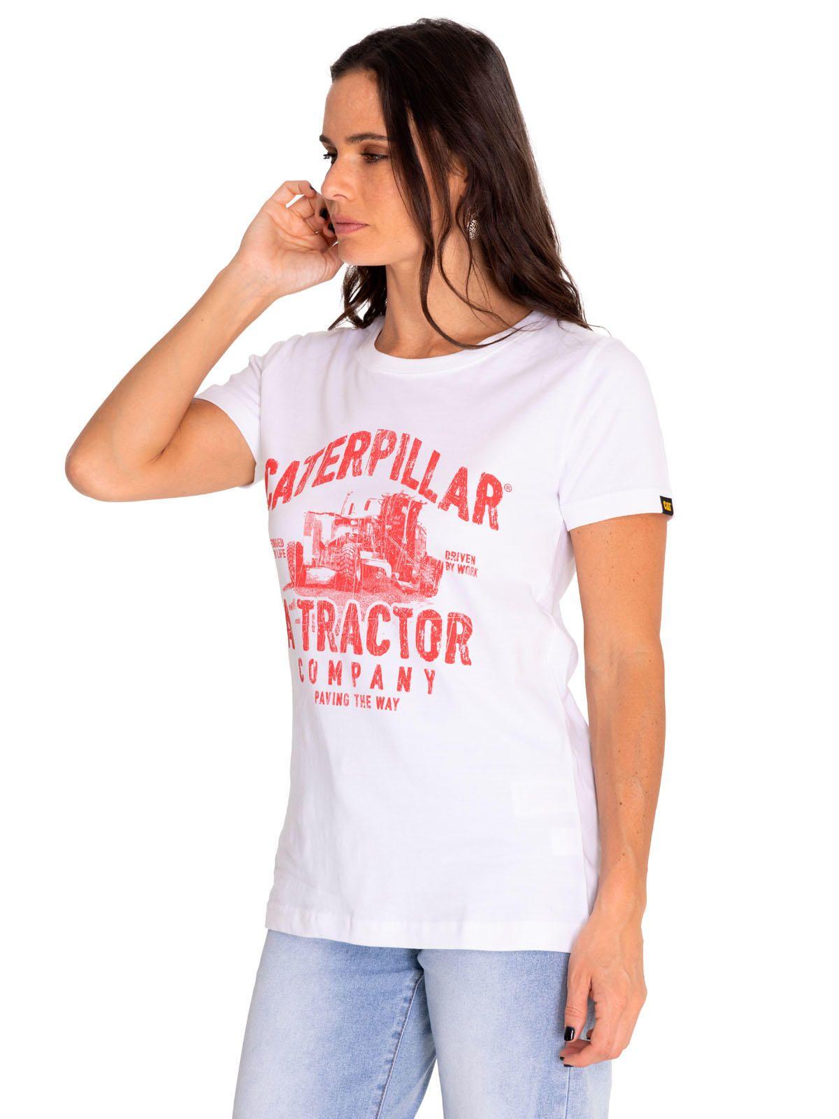 Polera Manga Corta Mujer Graphic Blanco-1