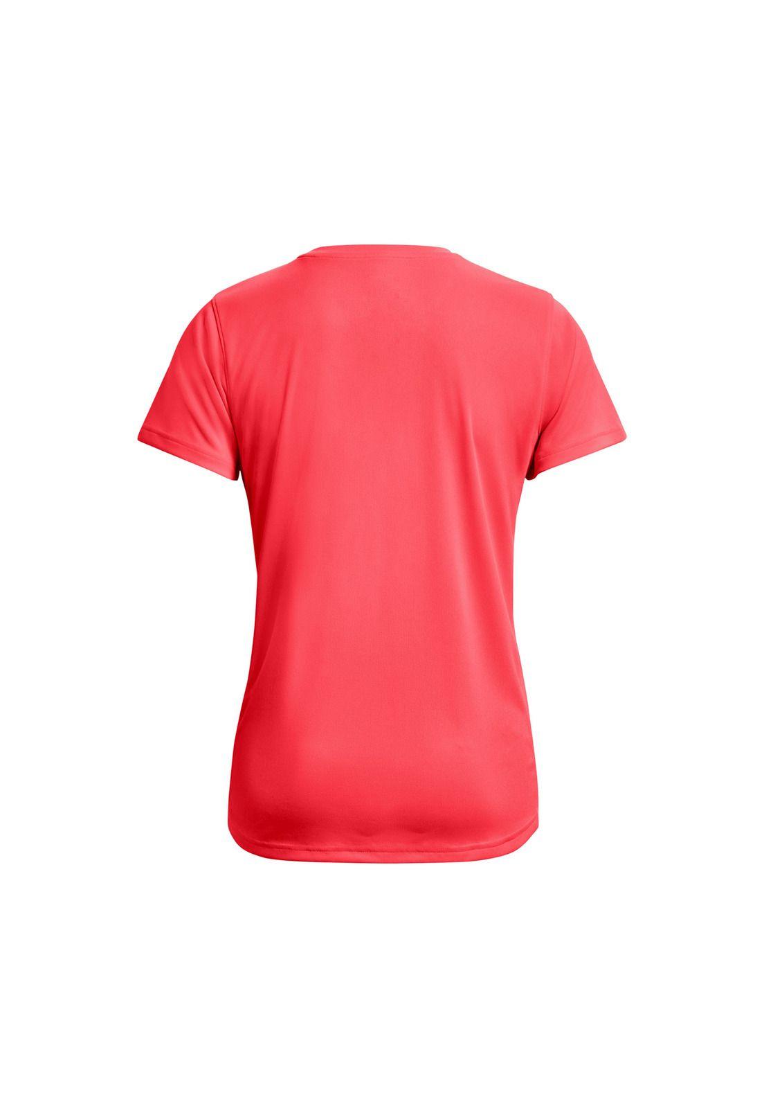 Polera manga corta UA Challengr mujer Rojo-1