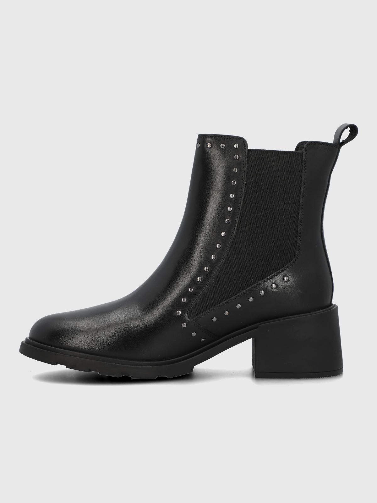 Botin Cuero Mujer Lamas Negro-4