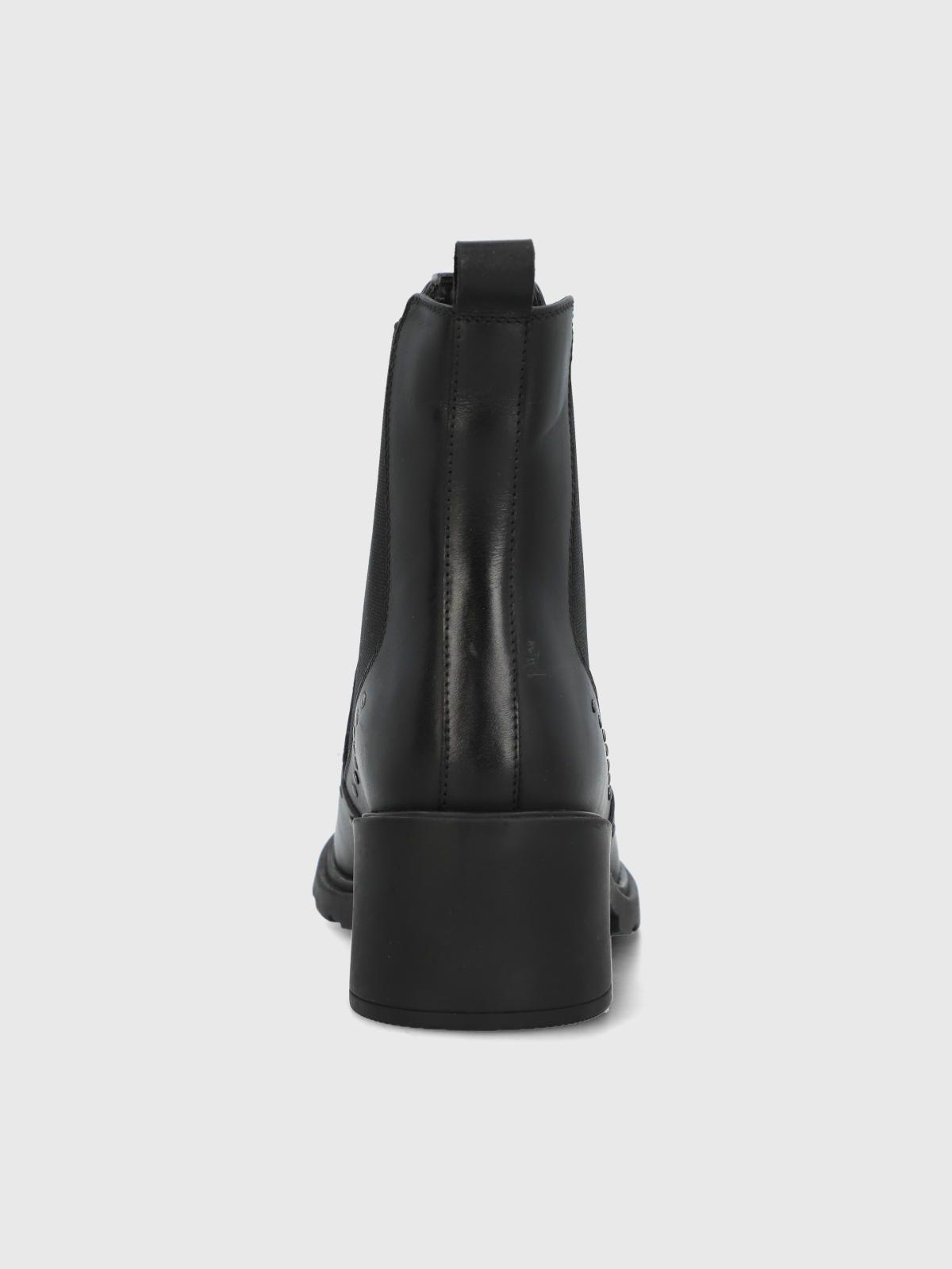 Botin Cuero Mujer Lamas Negro-6