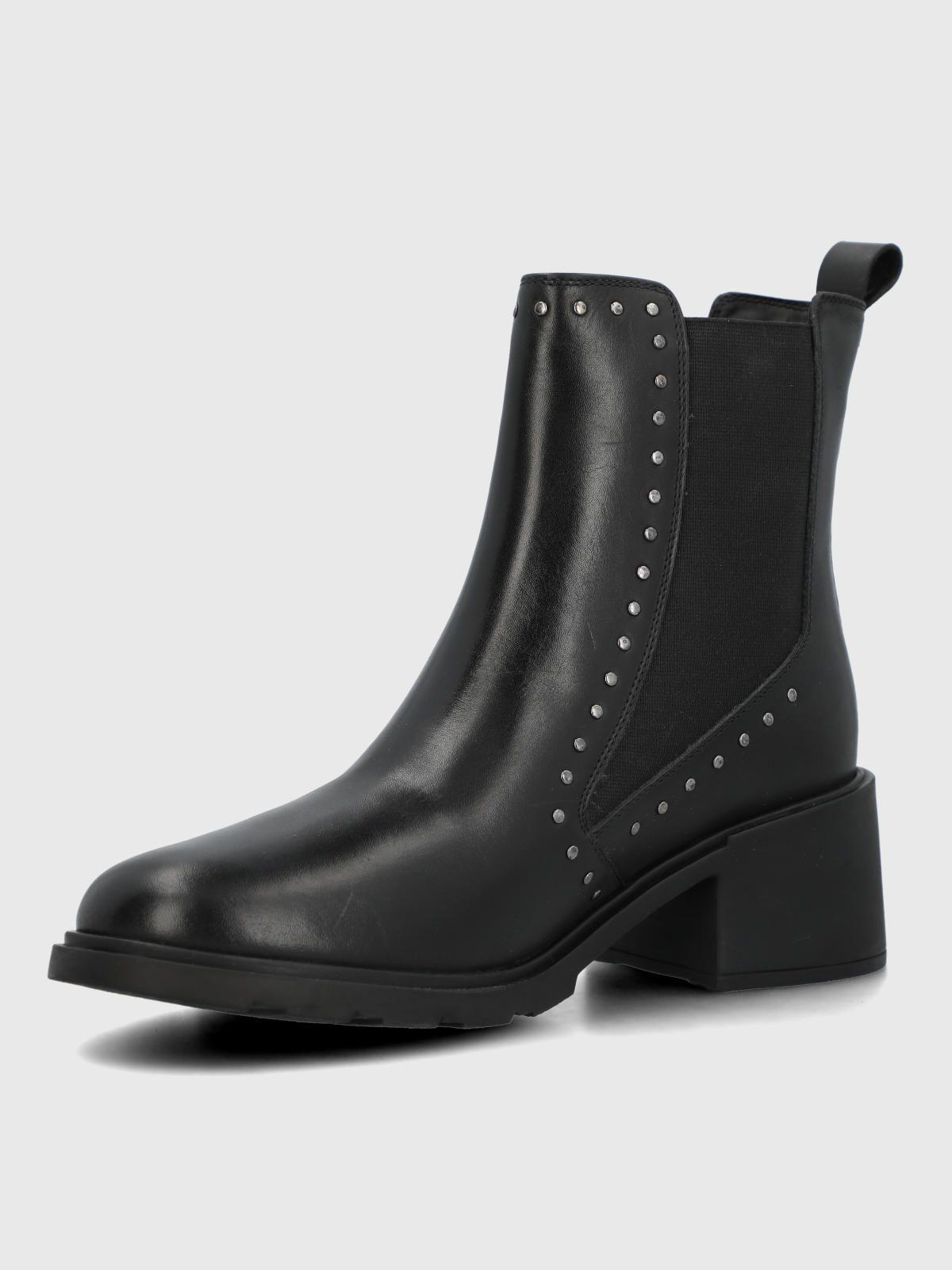 Botin Cuero Mujer Lamas Negro-5
