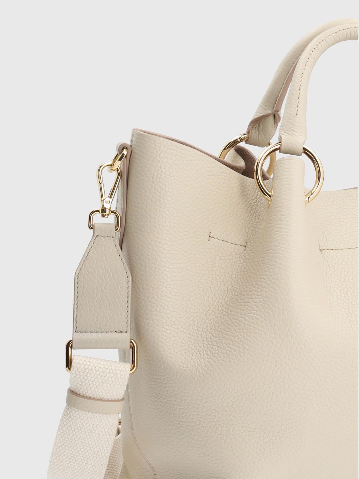 Cartera Italiana Cuero Rialta Beige/Crudo-3