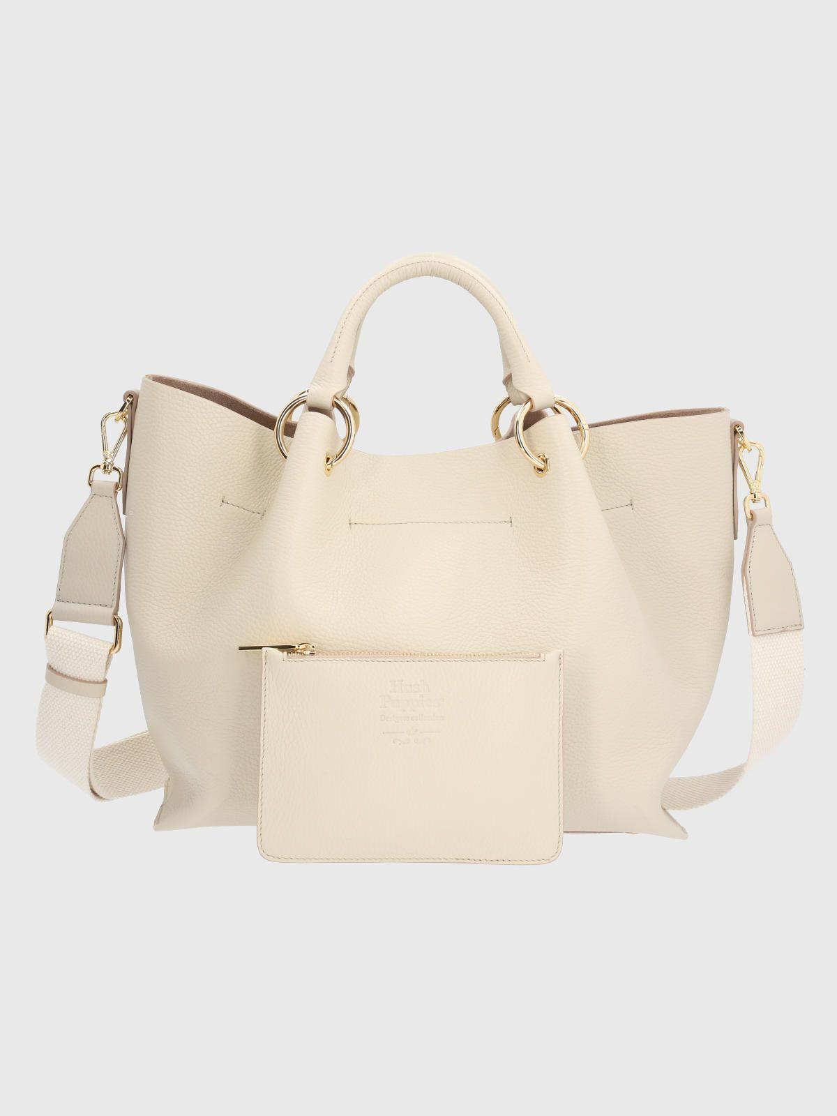 Cartera Italiana Cuero Rialta Beige/Crudo-4