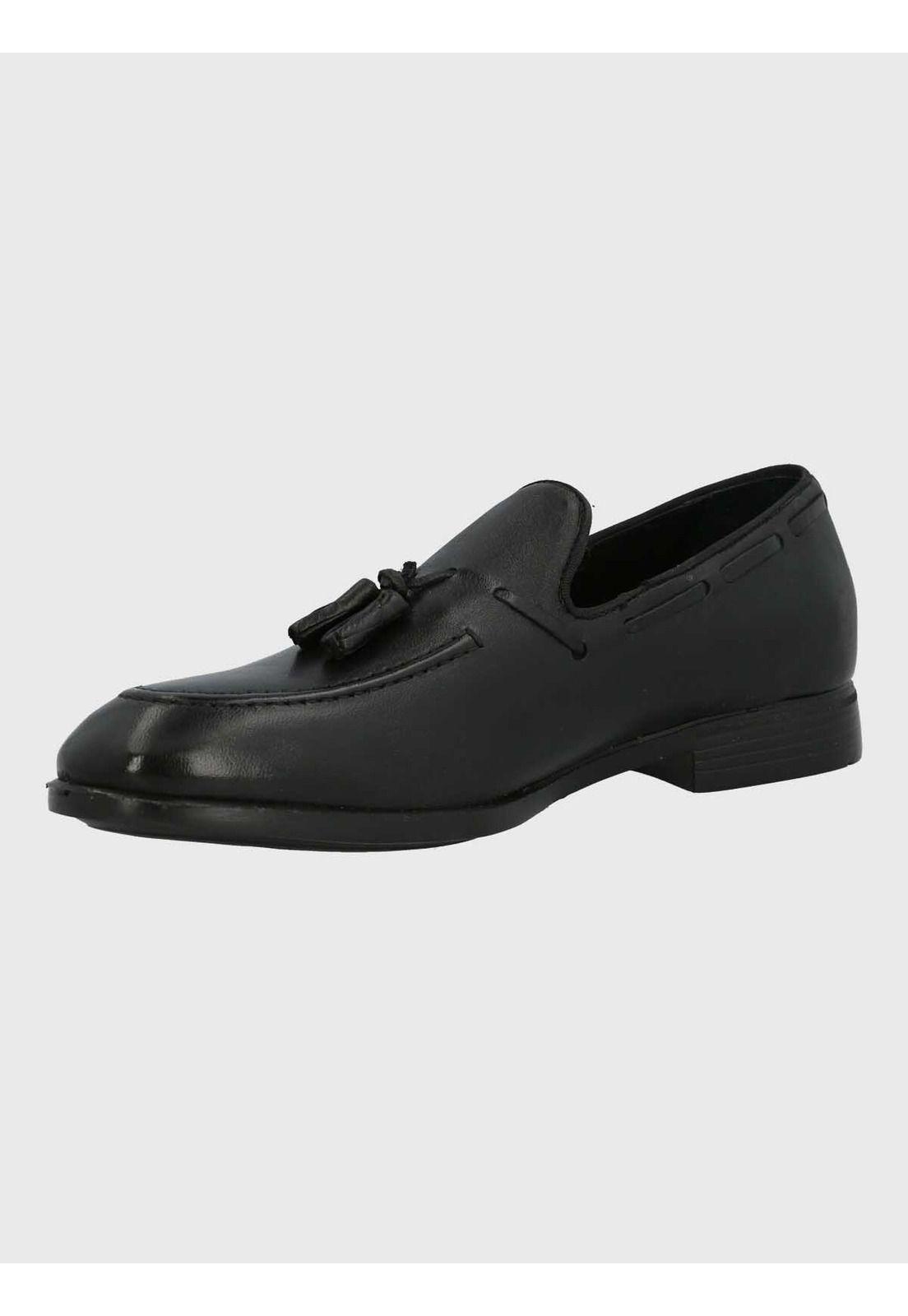 Mocasin Italiano Hombre Cuero Abete Negro-3