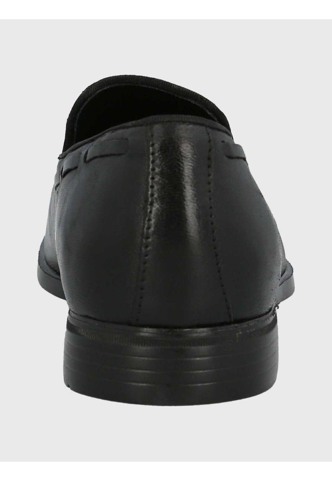 Mocasin Italiano Hombre Cuero Abete Negro-5