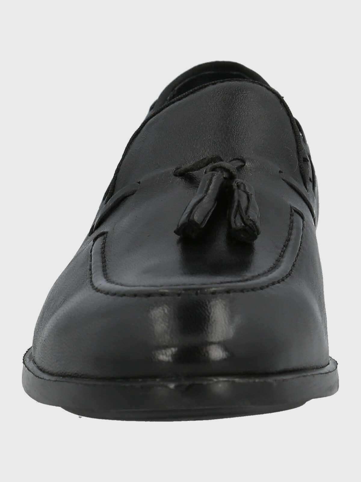 Mocasin Italiano Hombre Cuero Abete Negro-2