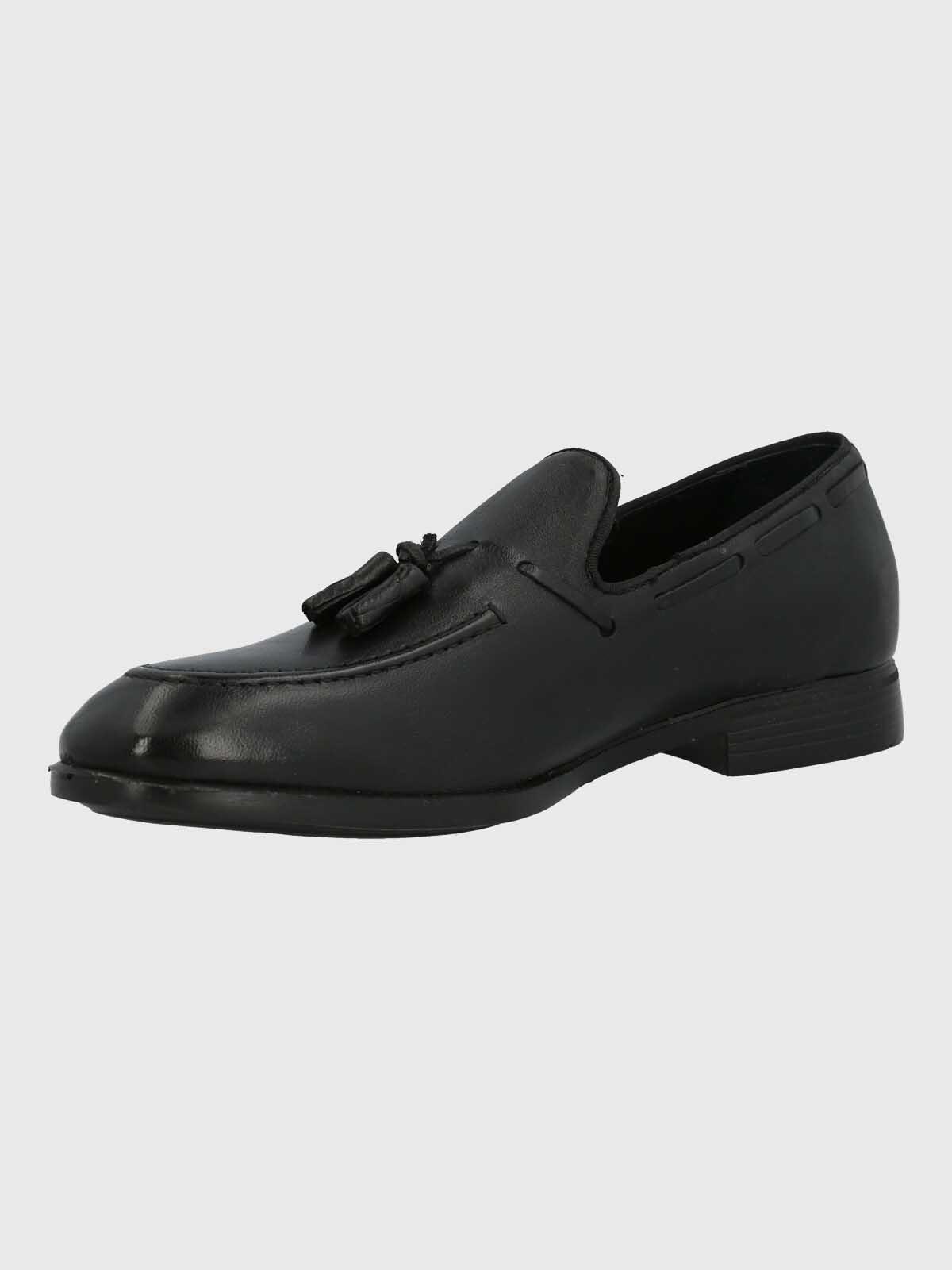 Mocasin Italiano Hombre Cuero Abete Negro-3