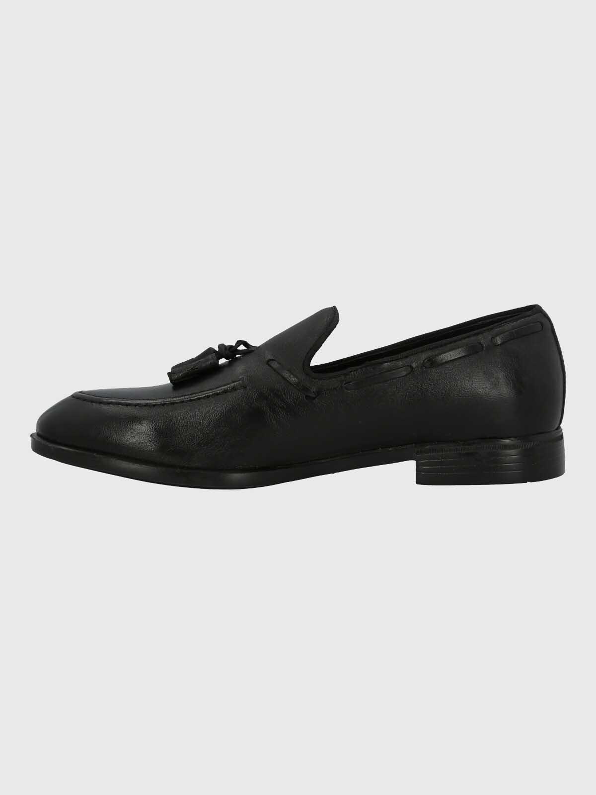 Mocasin Italiano Hombre Cuero Abete Negro-4