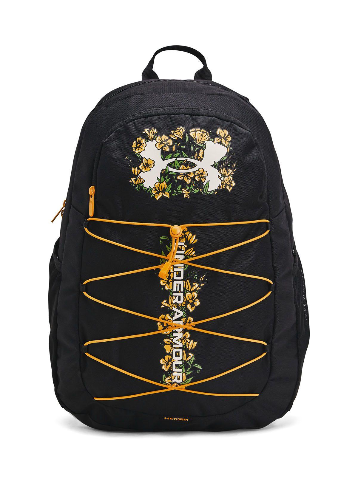Mochila deportiva UA Hustle Print Negro-0