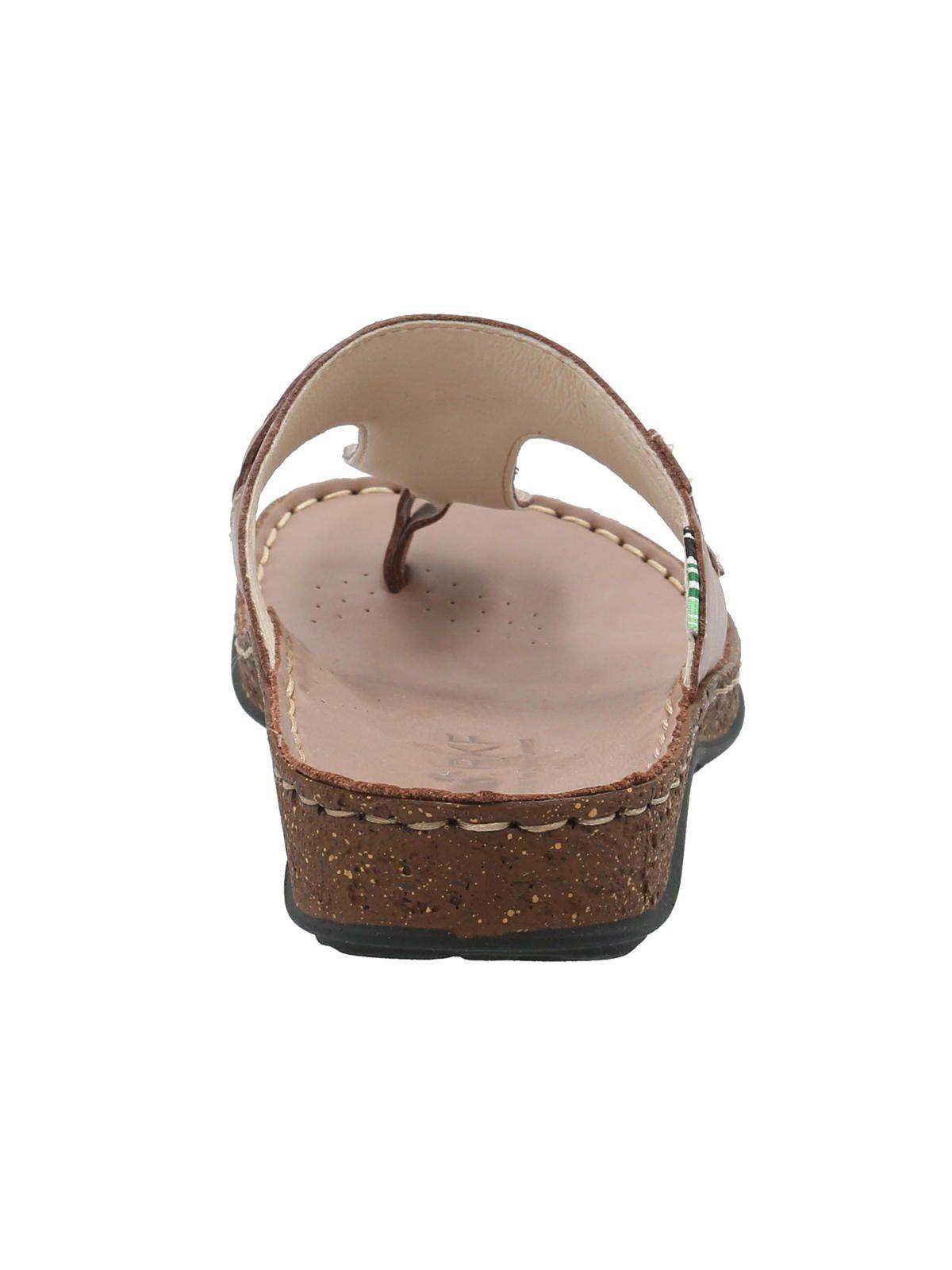 Sandalia Cuero Mujer Abelia Café -5