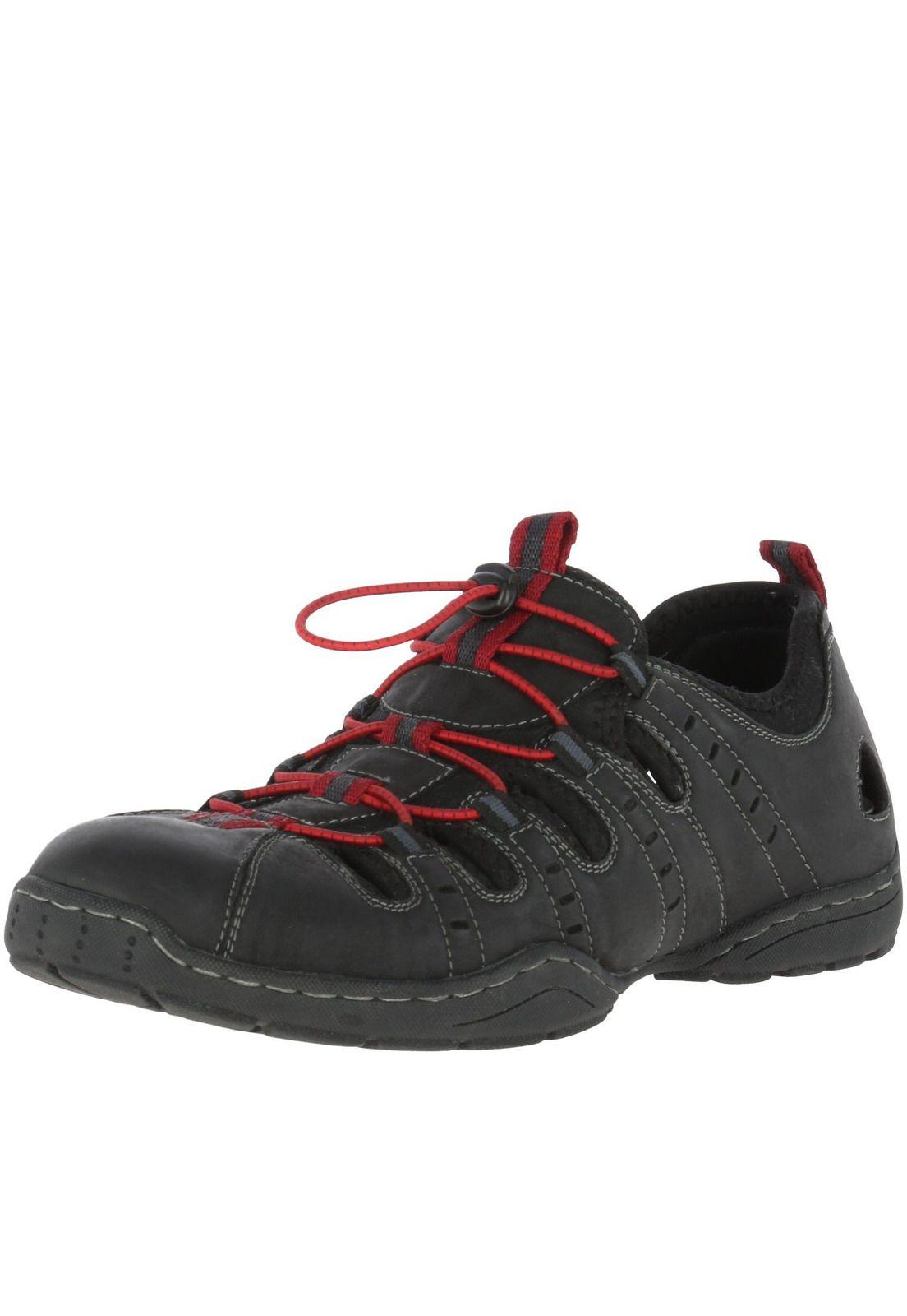 Sandalia Cuero Hp Racer Gris-2