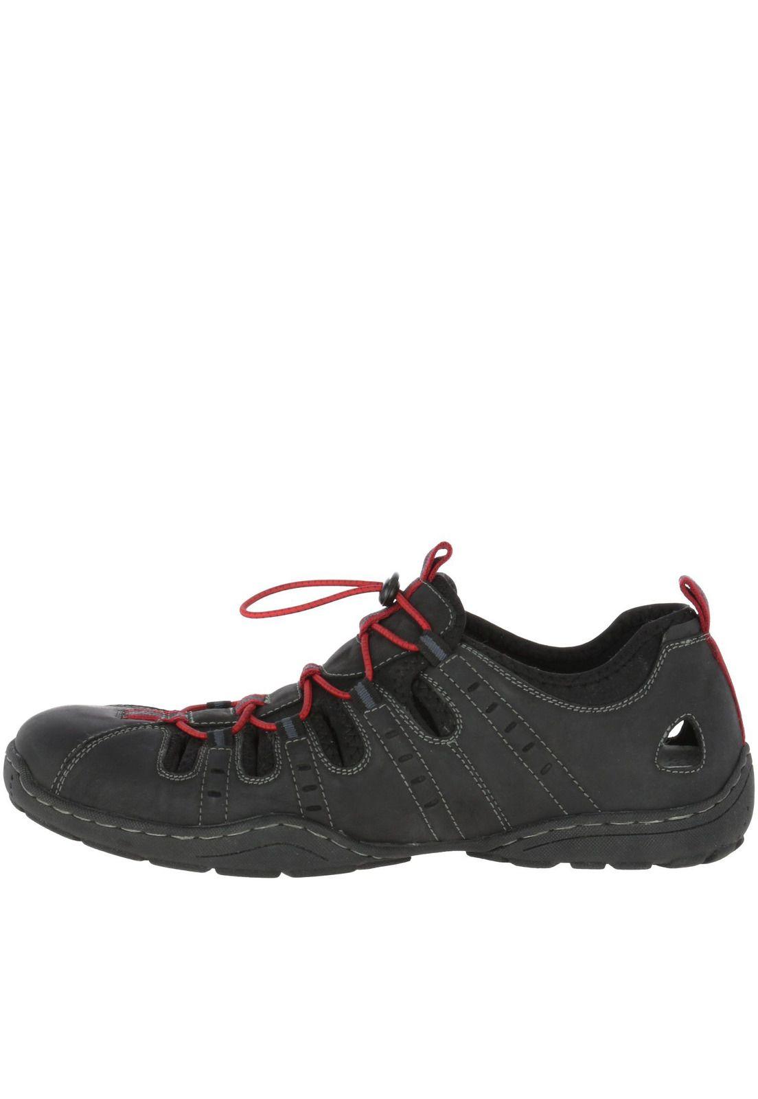 Sandalia Cuero Hp Racer Gris-3