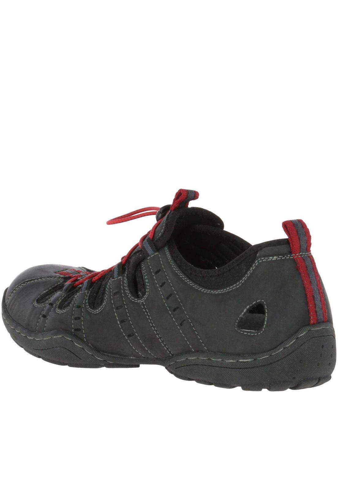Sandalia Cuero Hp Racer Gris-4