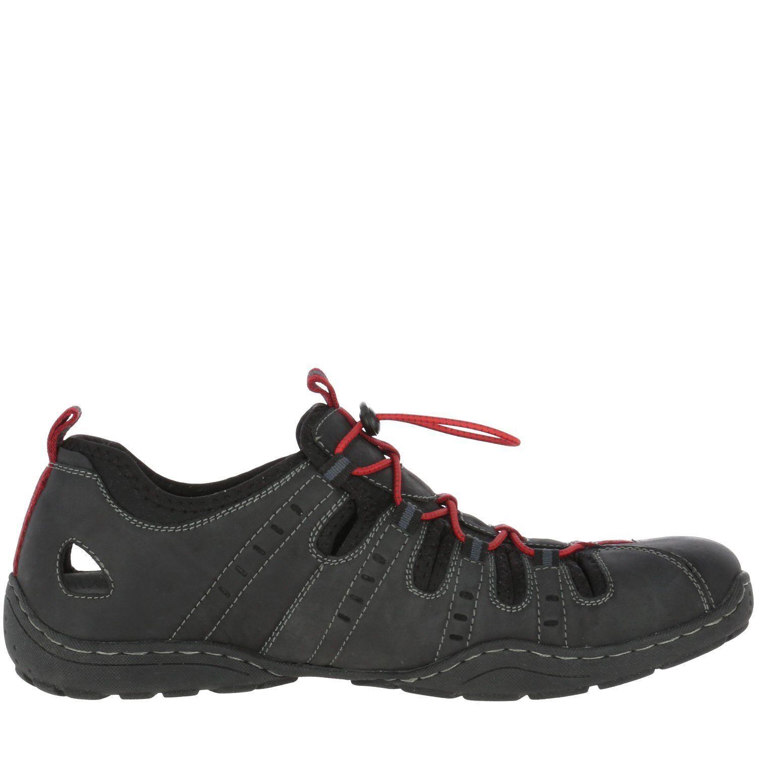 Sandalia Cuero Hp Racer Gris-1