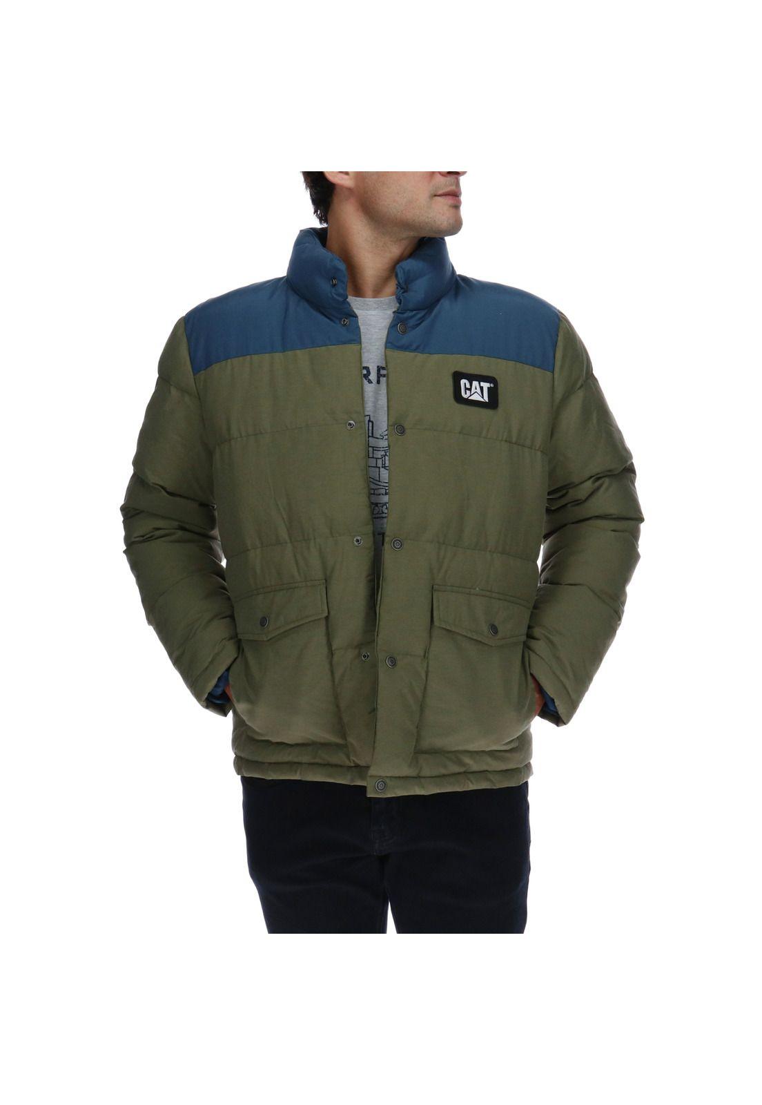 Parka Two Tone Synthetic Verde-0