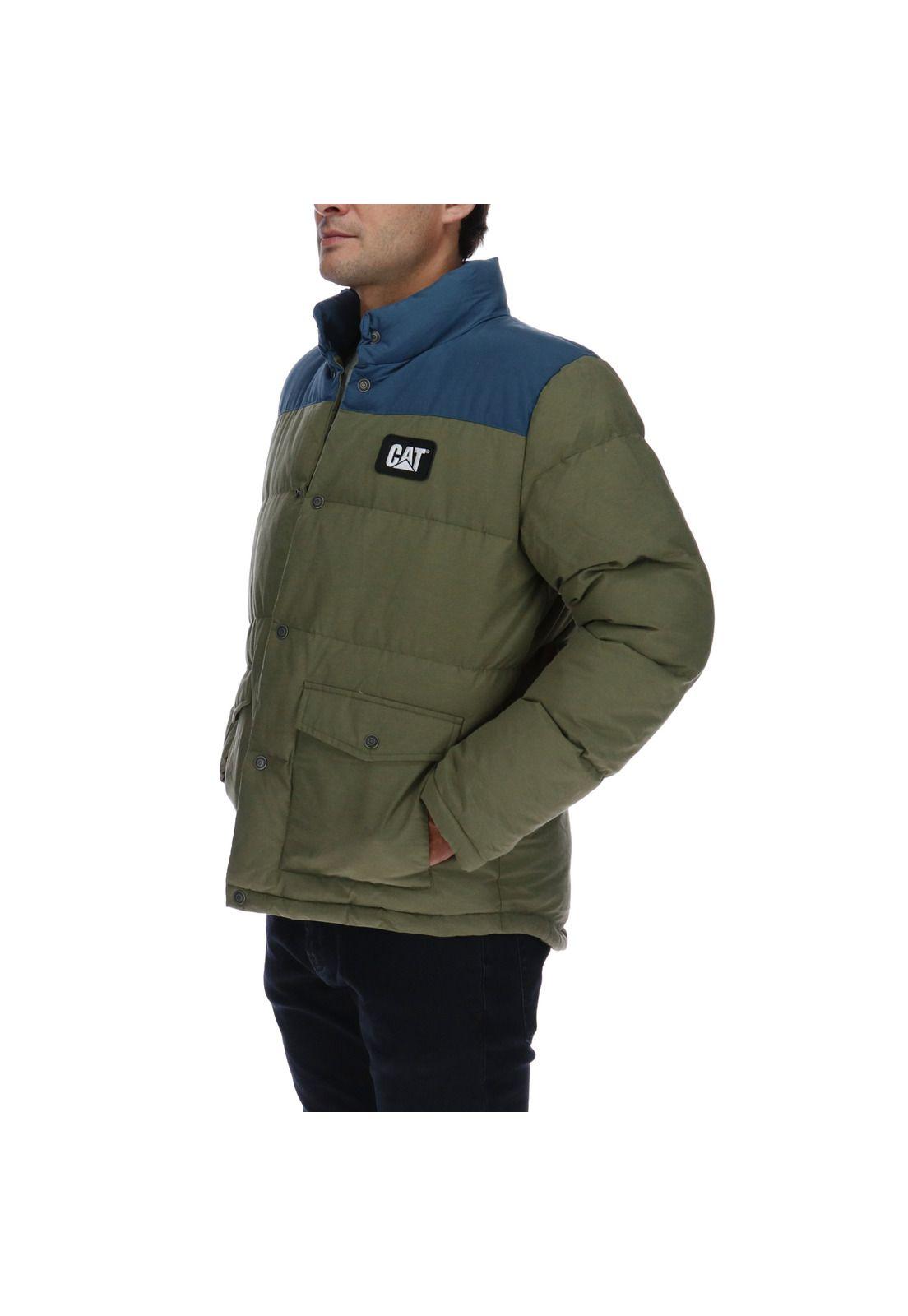 Parka Two Tone Synthetic Verde-1