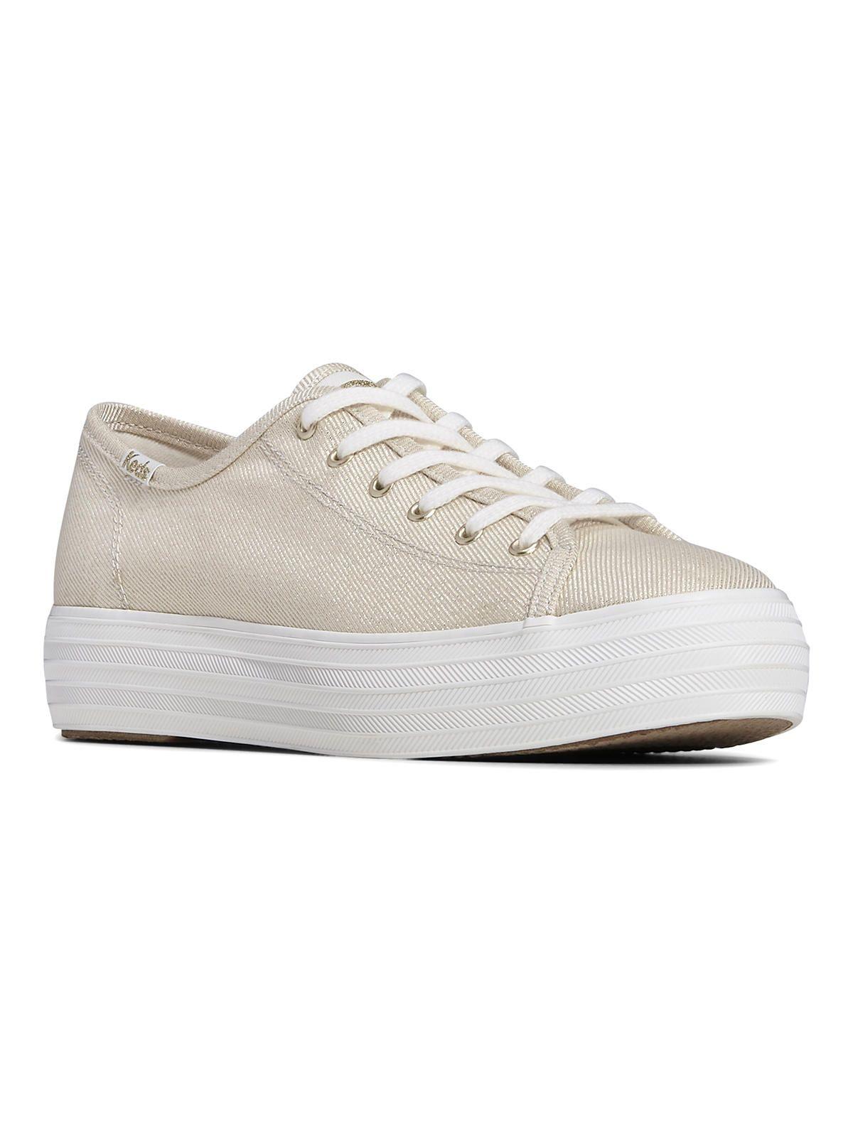 Zapatilla Mujer Triple Kick Metallic Dorada-1