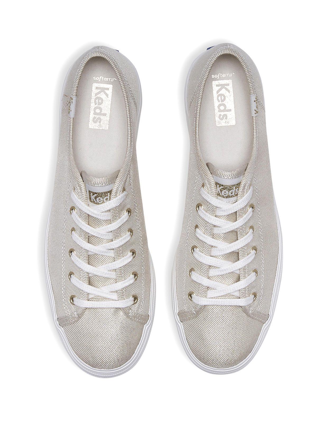 Zapatilla Mujer Triple Kick Metallic Dorada-3