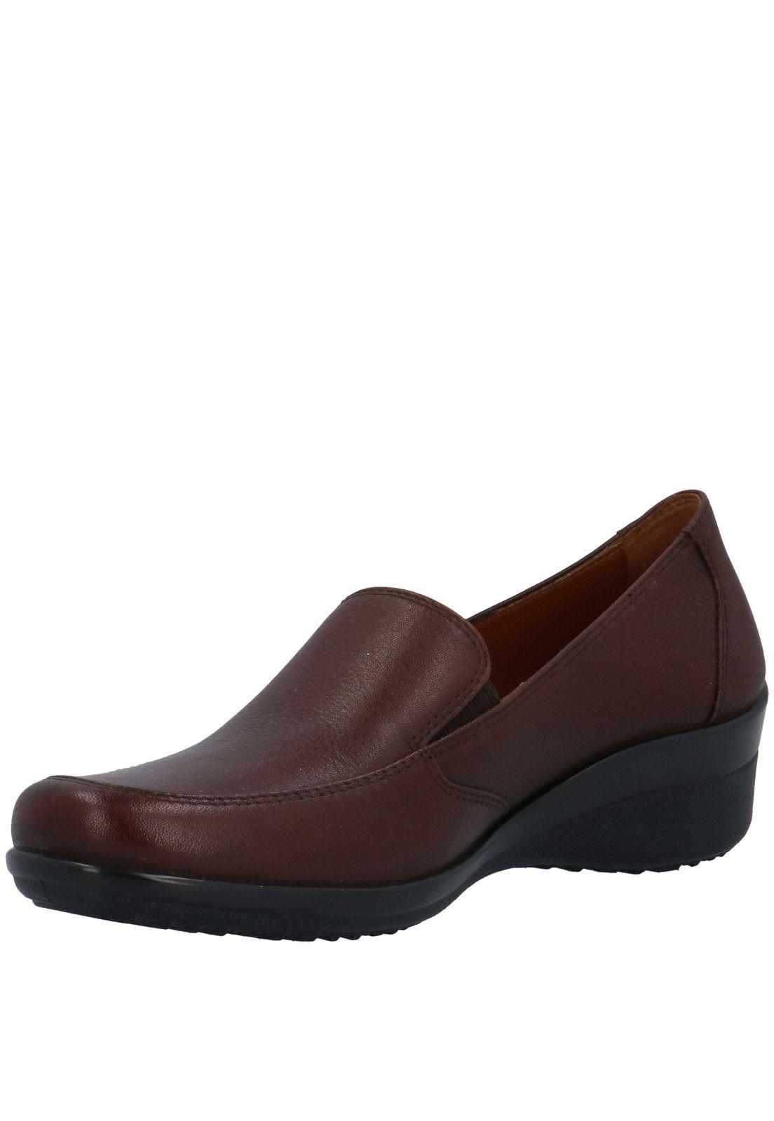 Slip On Cuero Mujer Kala Slip On Café-3