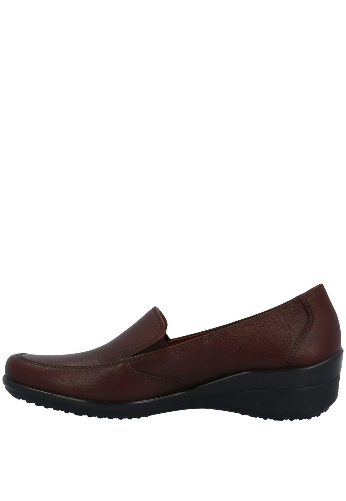 Slip On Cuero Mujer Kala Slip On Café-4