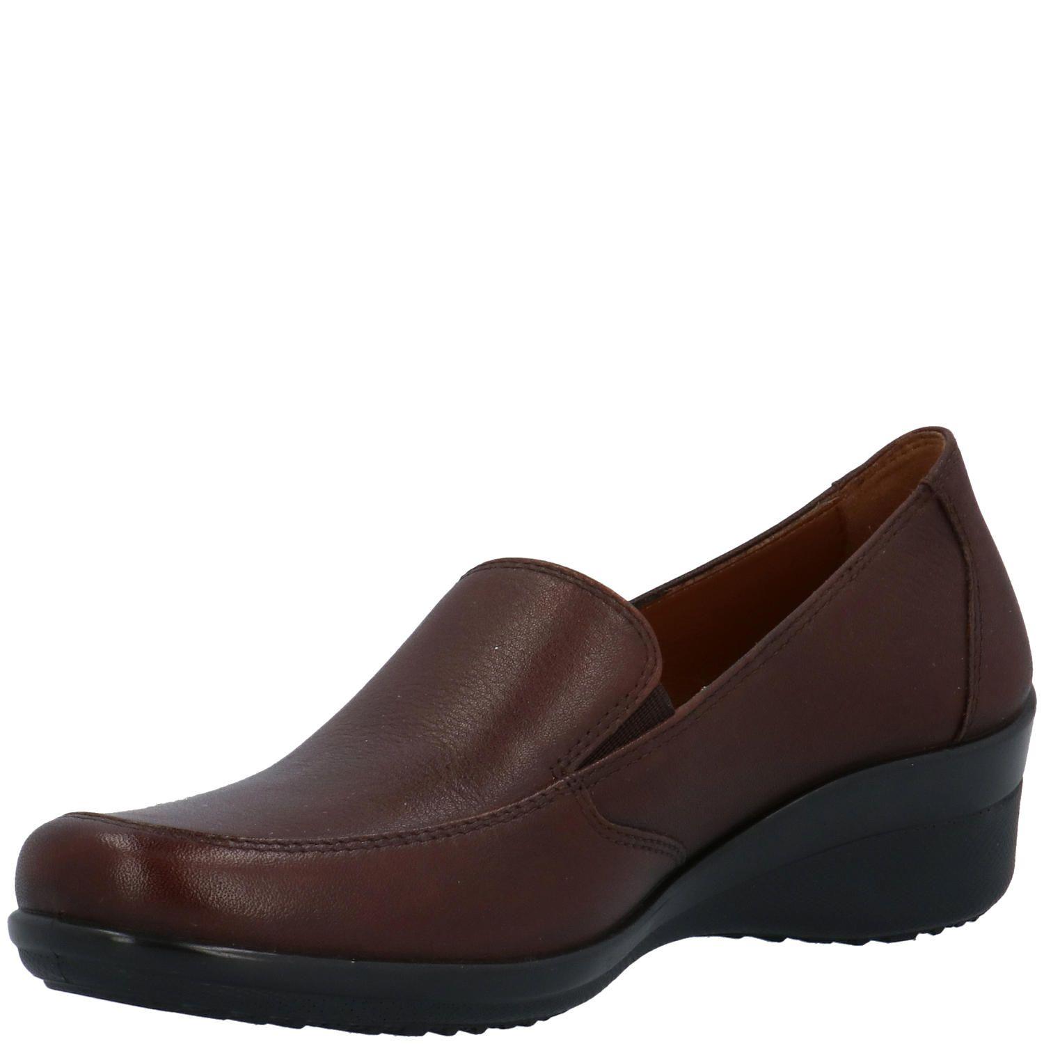 Slip On Cuero Mujer Kala Slip On Café-3