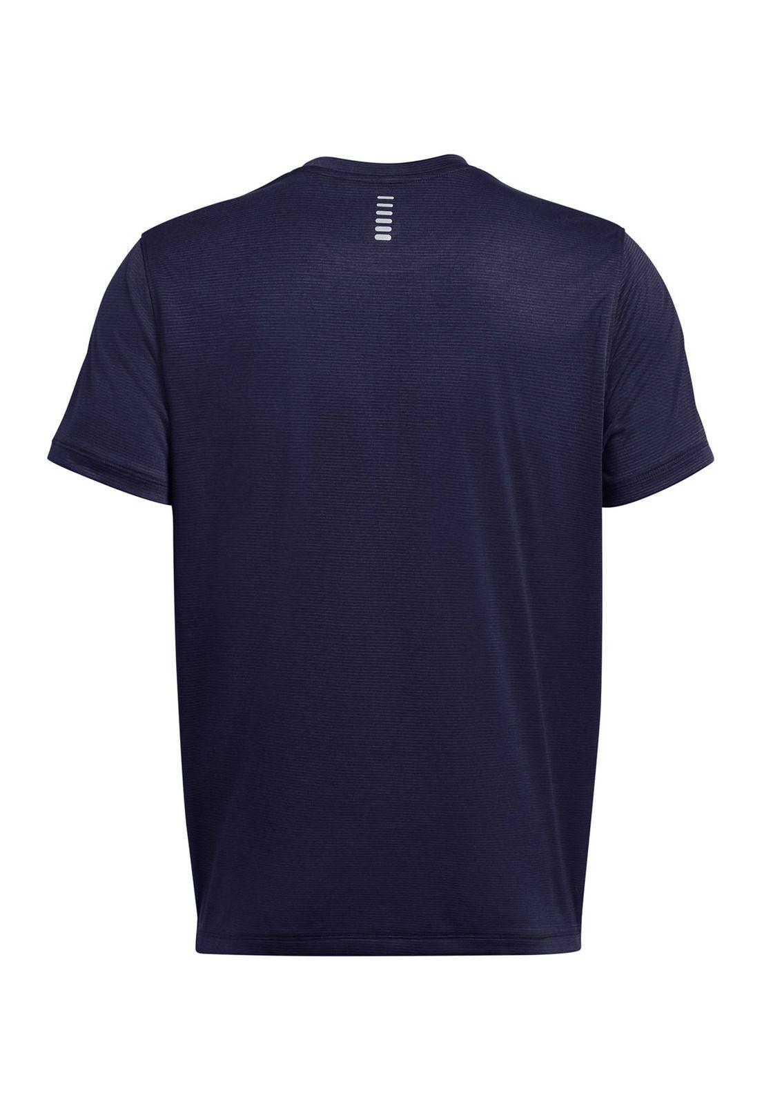 Polera manga corta Launch hombre Marino-1