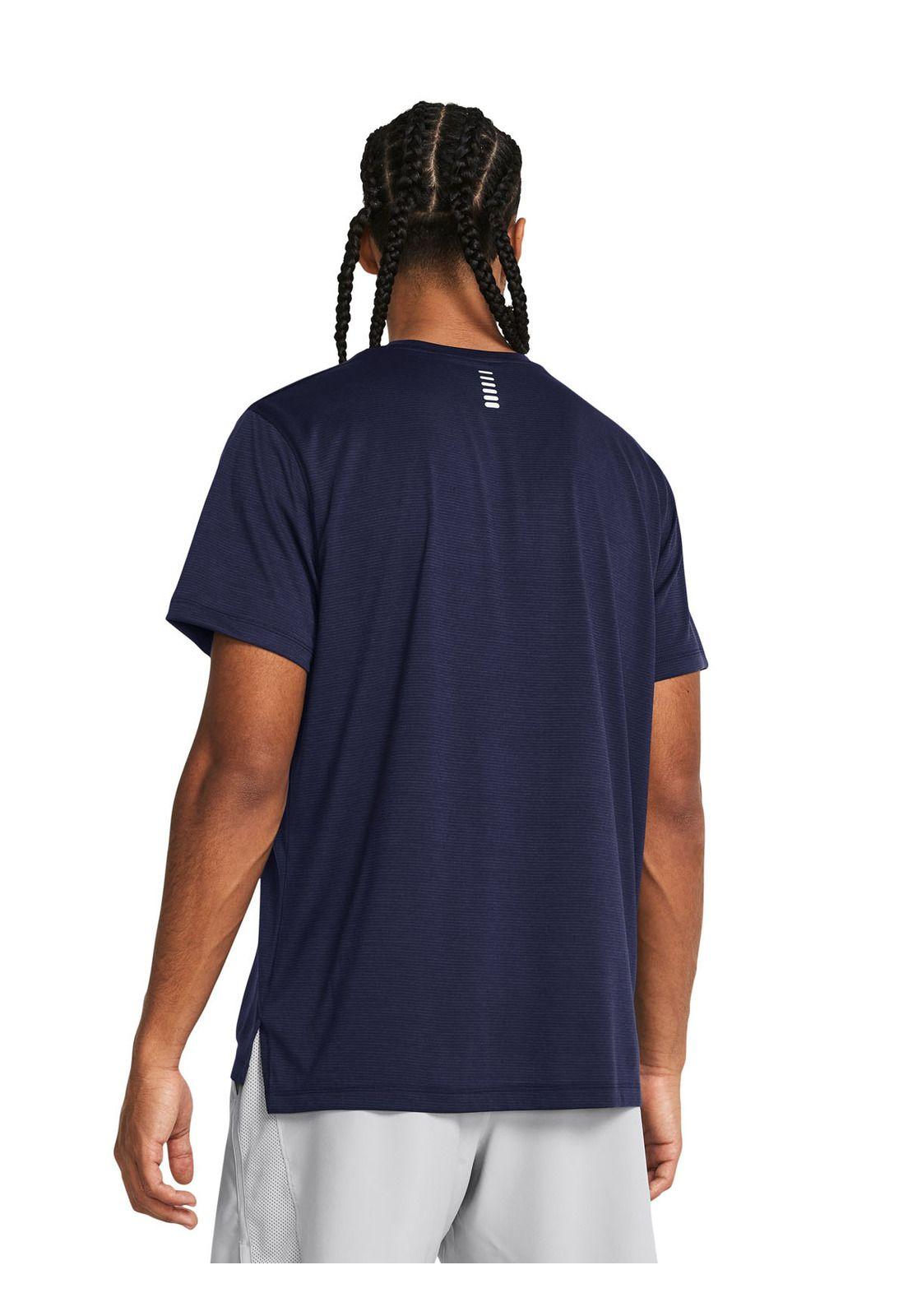 Polera manga corta Launch hombre Marino-4