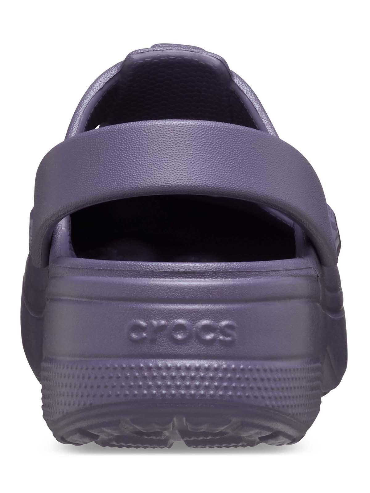 Zueco Crocs Niña Pequeña Mary Jane T Morado Oscuro-7