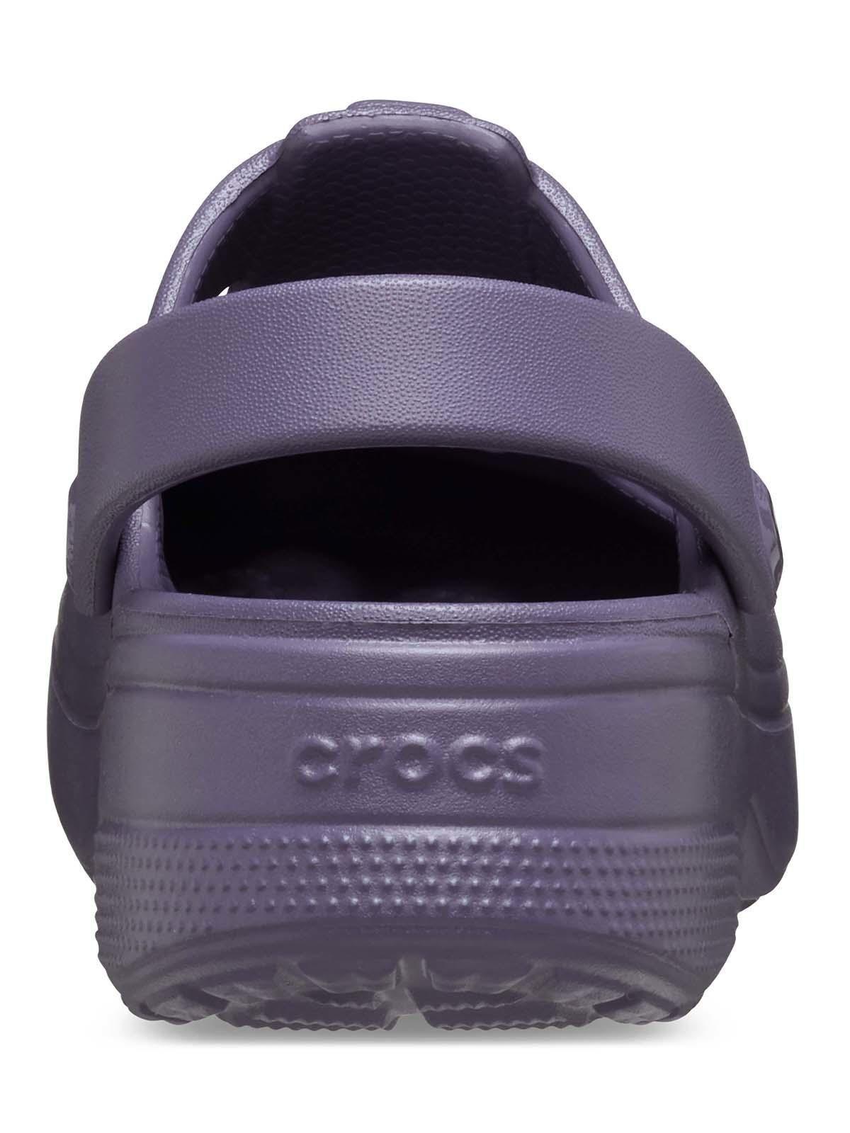 Zueco Crocs Niña Pequeña Mary Jane T Morado Oscuro-7