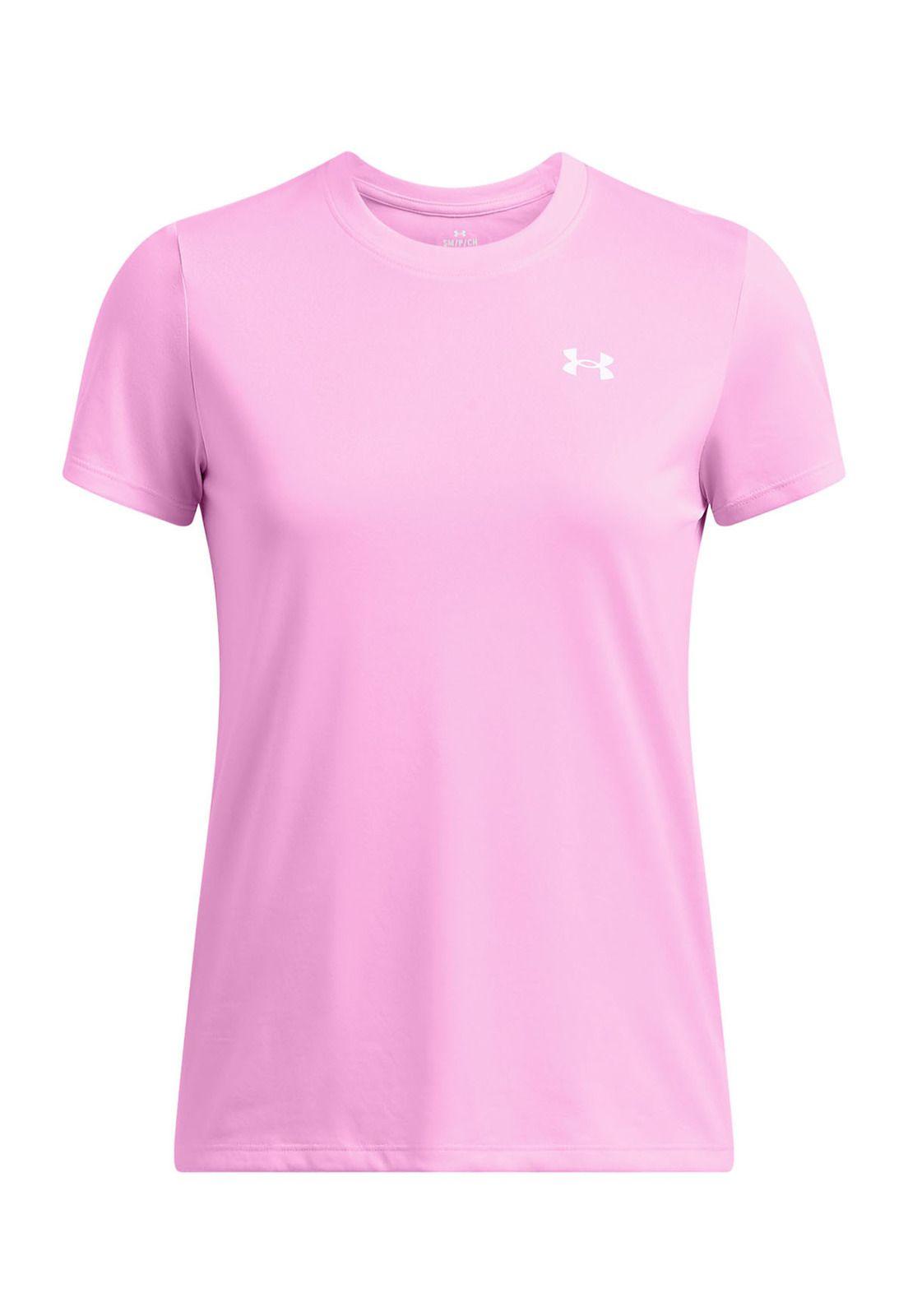 Polera manga corta Tech mujer Rosa-0