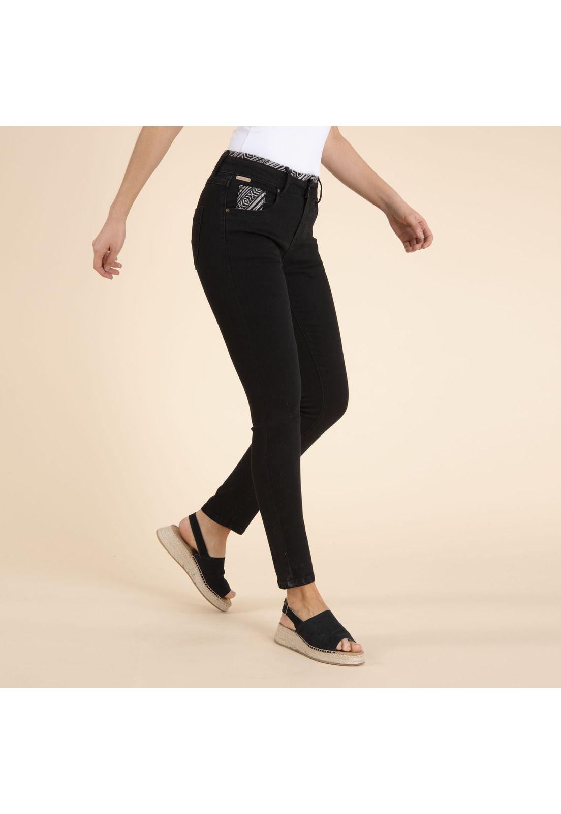 Jeans Mujer Olivia Negro-1