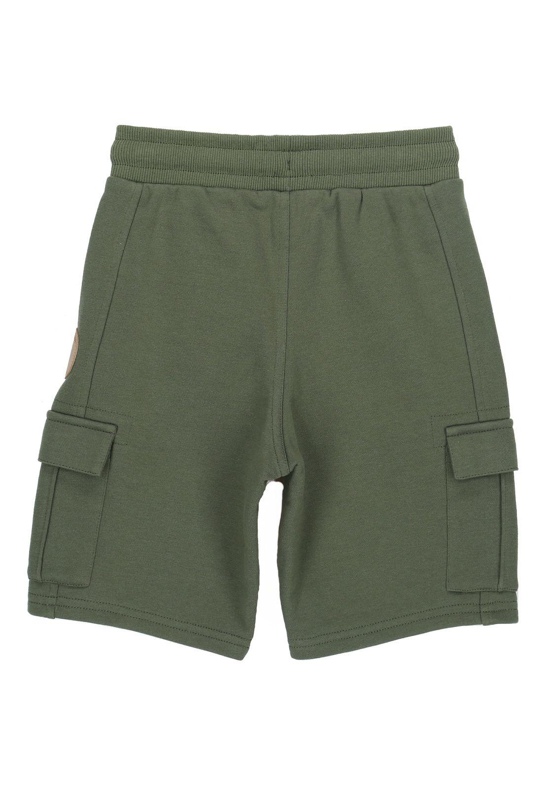 Short Niño Sweat Verde-1