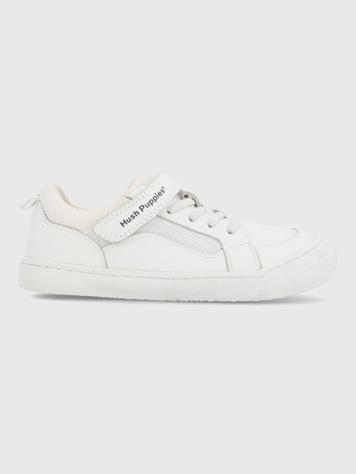 Zapato Escolar Cuero Niño Flexu Blanco-0