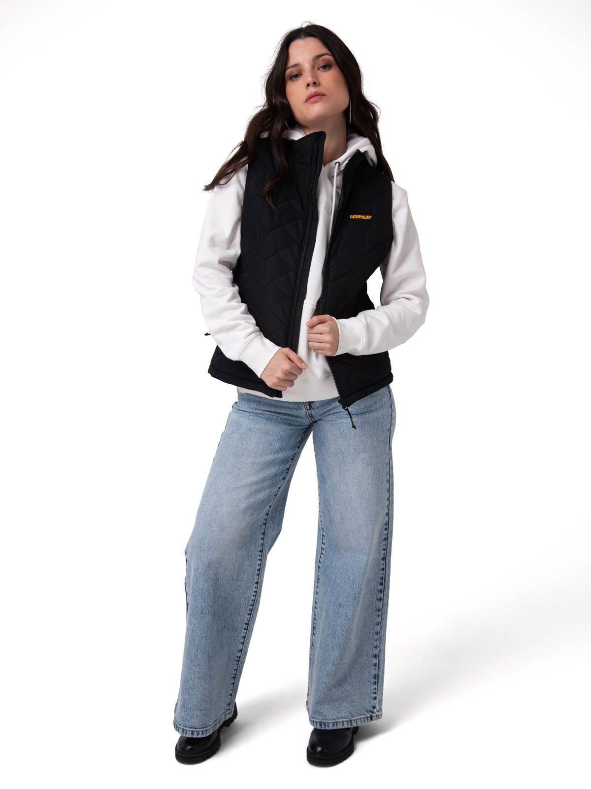 Parka Sin Mangas Mujer Mediumweight Negro-4