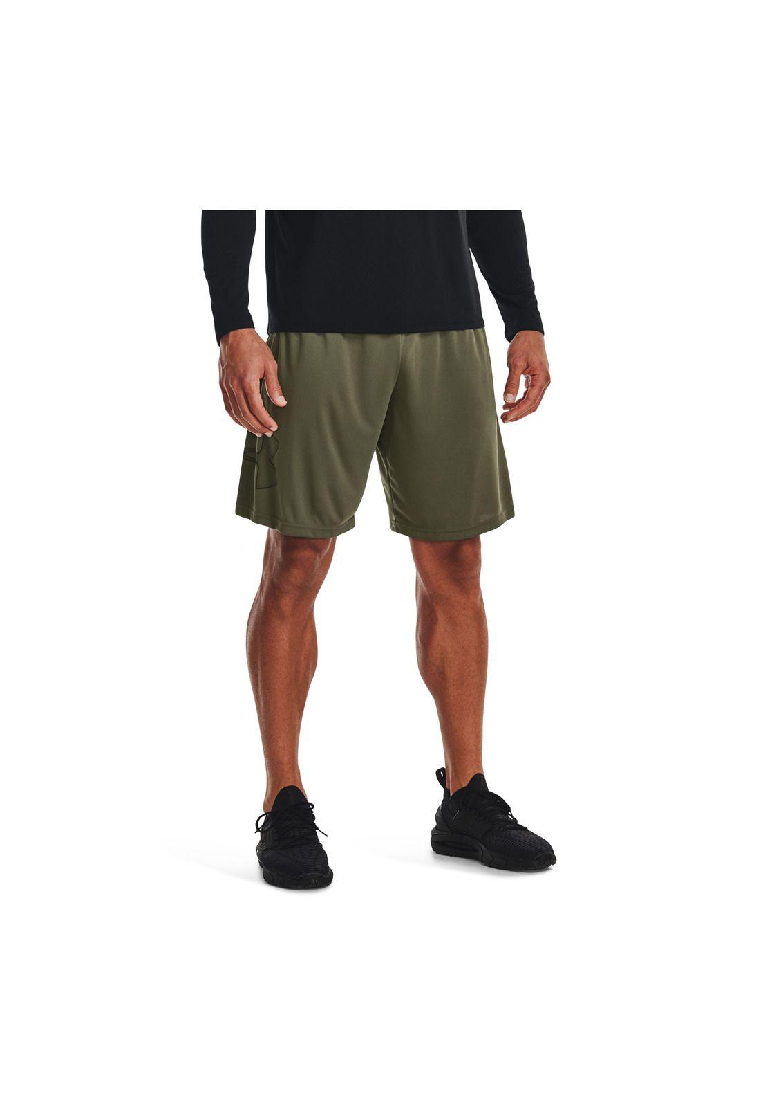 Shorts UA Tech™ Graphic para hombre Verde-3