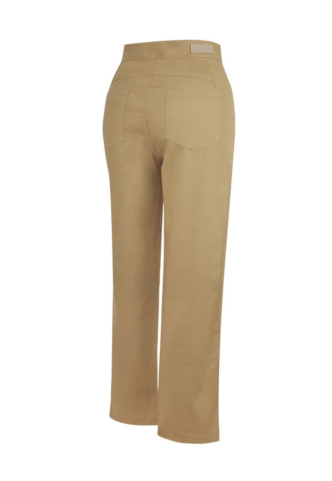 Pantalón Algodón Orgánico Amarillo Isis Mujer -1