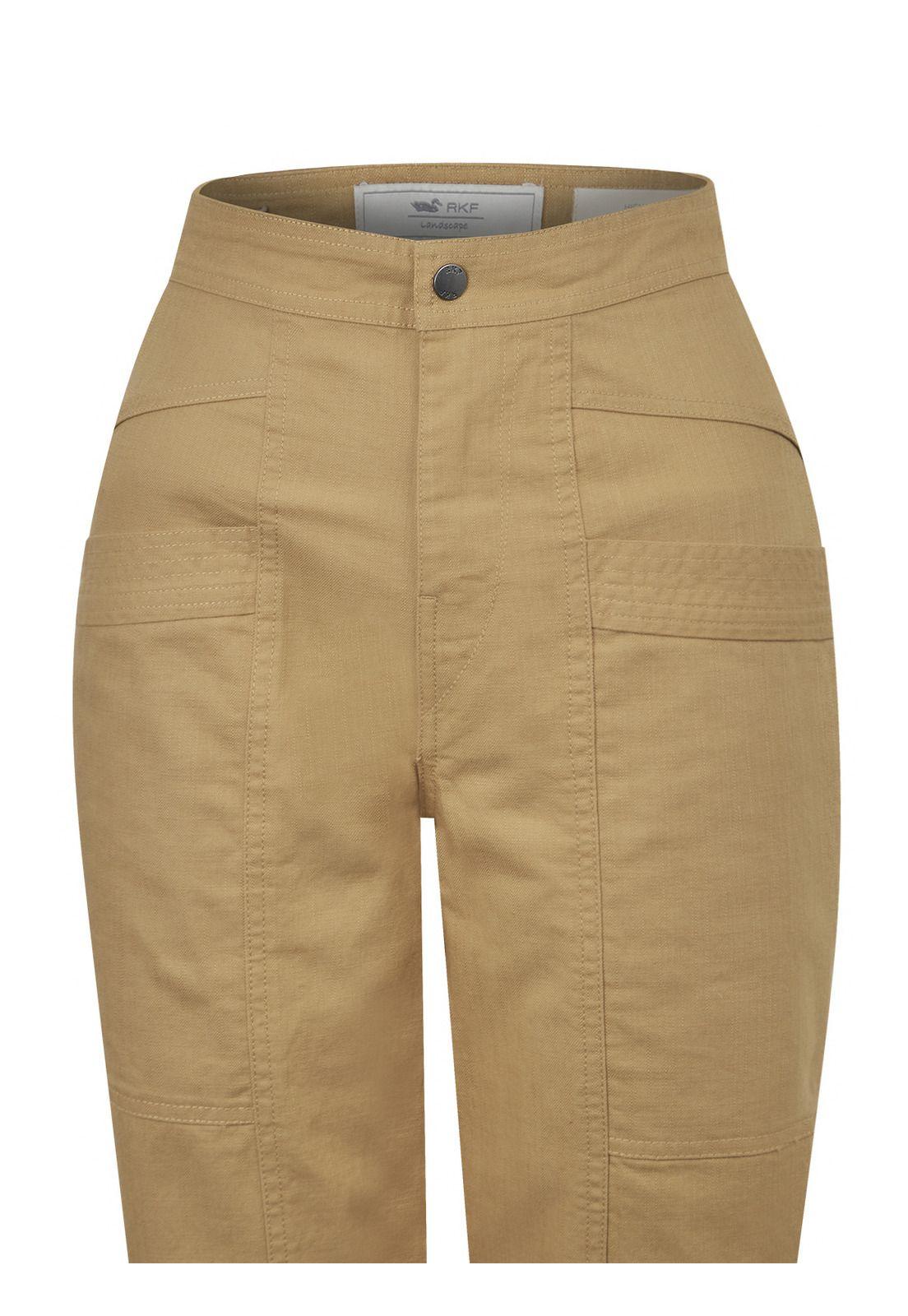 Pantalón Algodón Orgánico Amarillo Isis Mujer -3