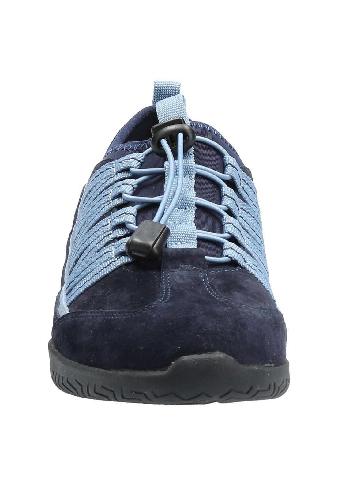 Zapatilla Cuero Mujer Dungar Azul-2
