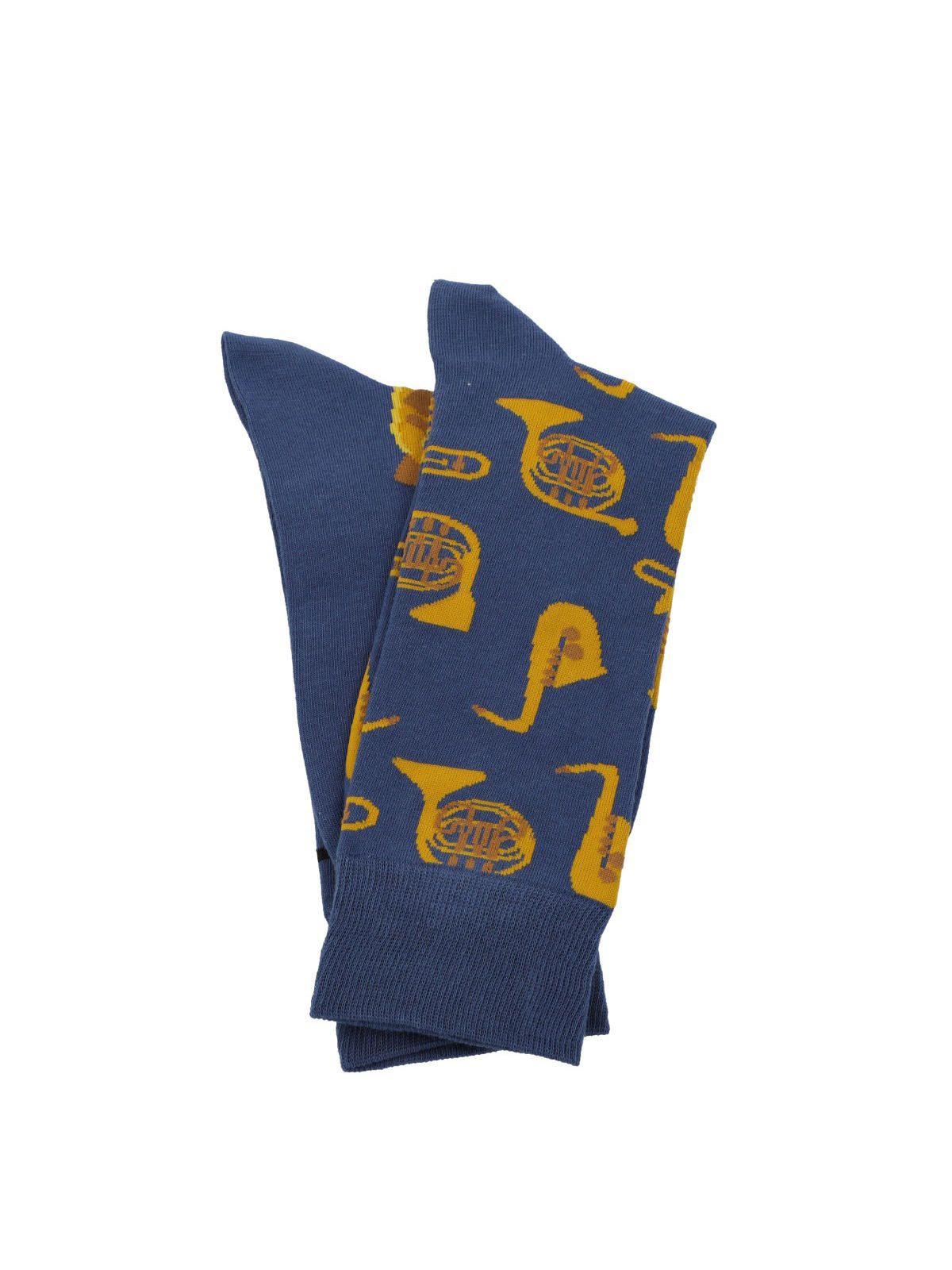 Calcetín Algodón Hombre Diff Trumpet Azul-2