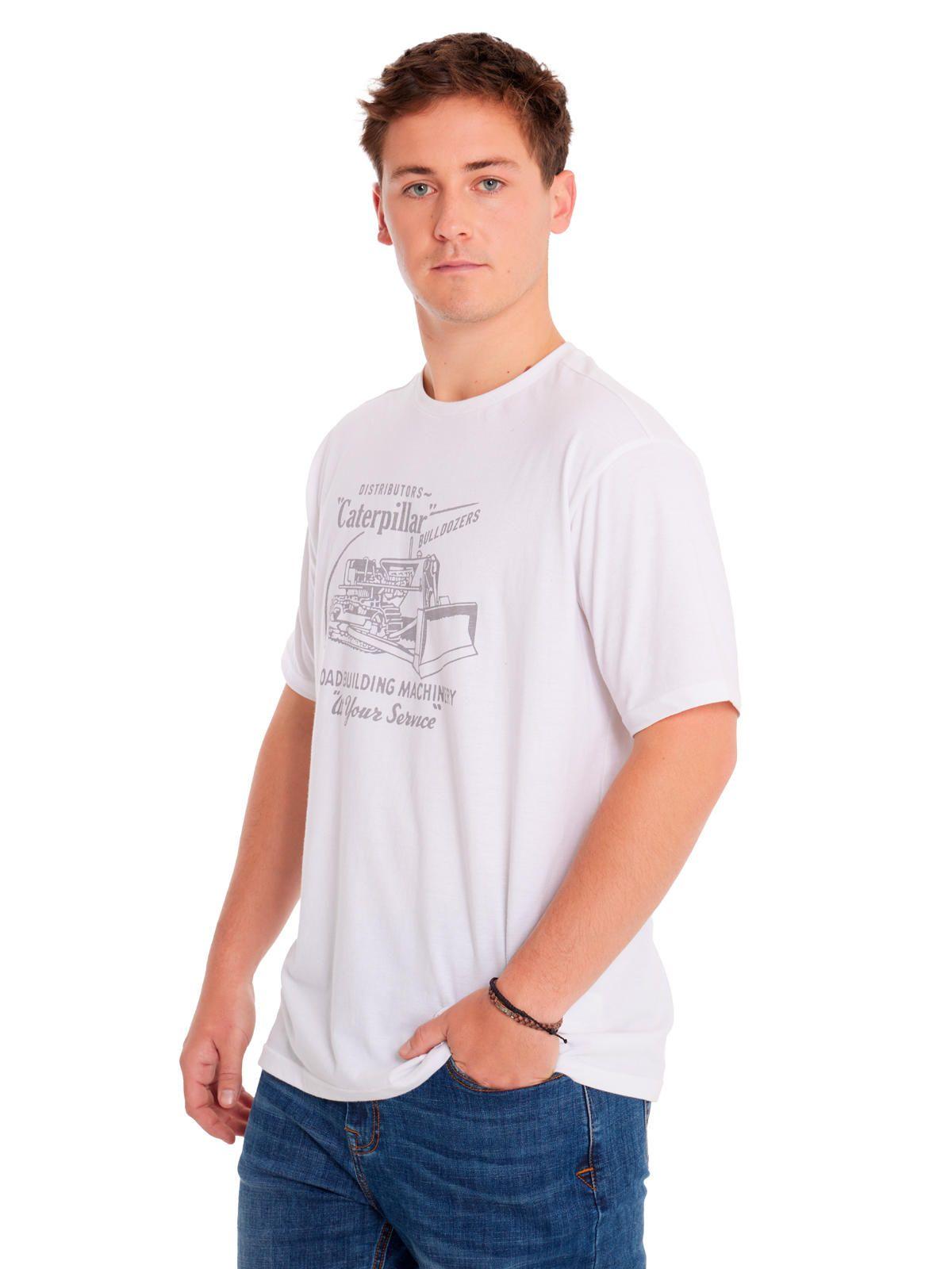 Polera Manga Corta Hombre His Traditi Graph1 Blanco-0