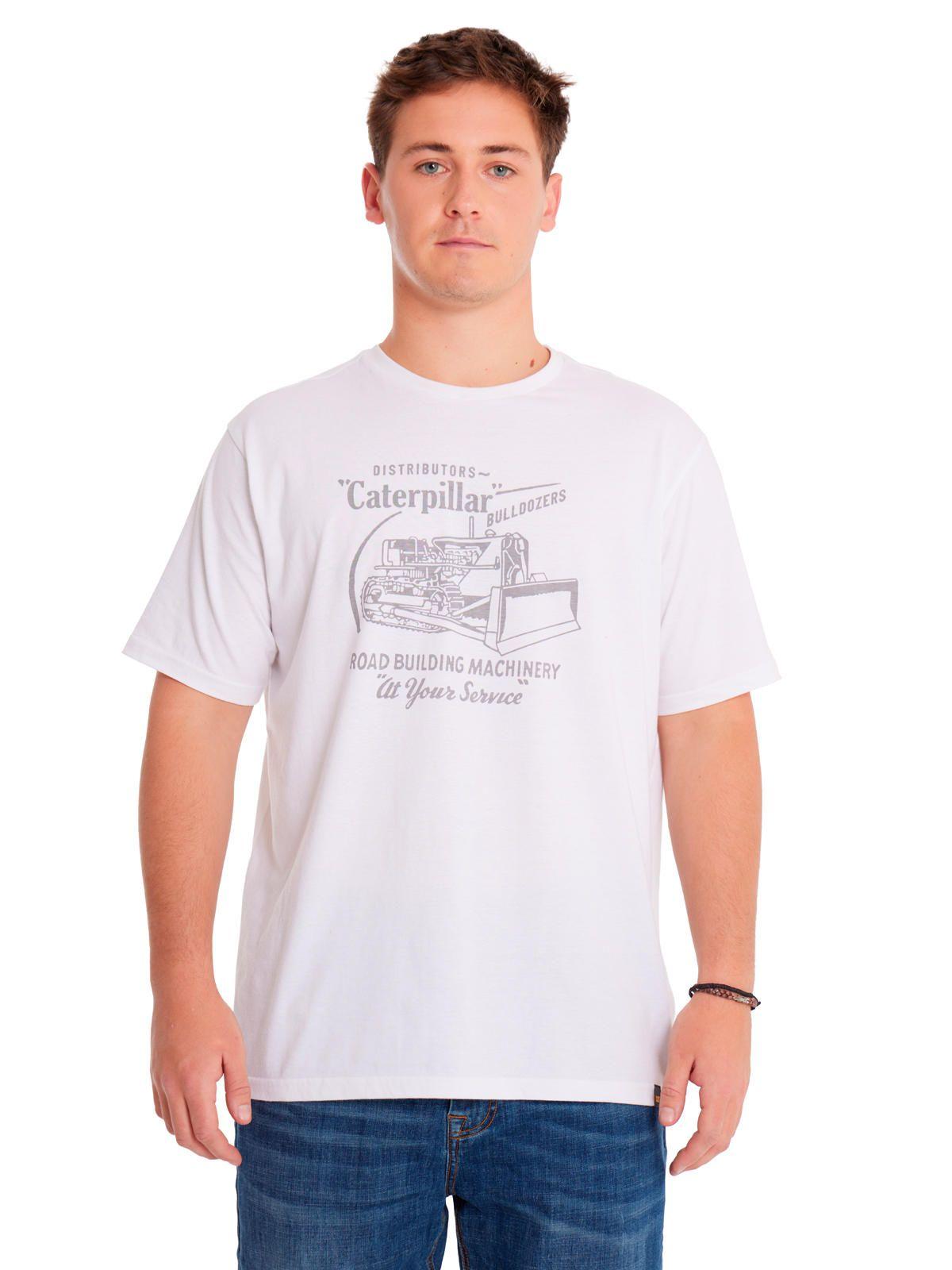 Polera Manga Corta Hombre His Traditi Graph1 Blanco-1